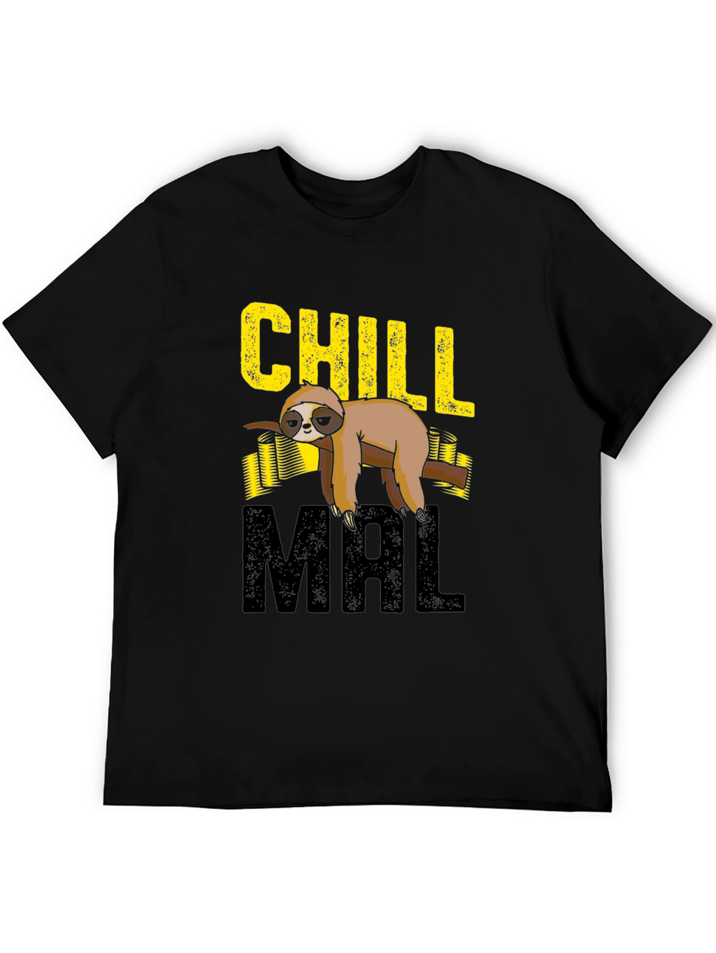 Chill Sloth Graphic Print T-Shirt