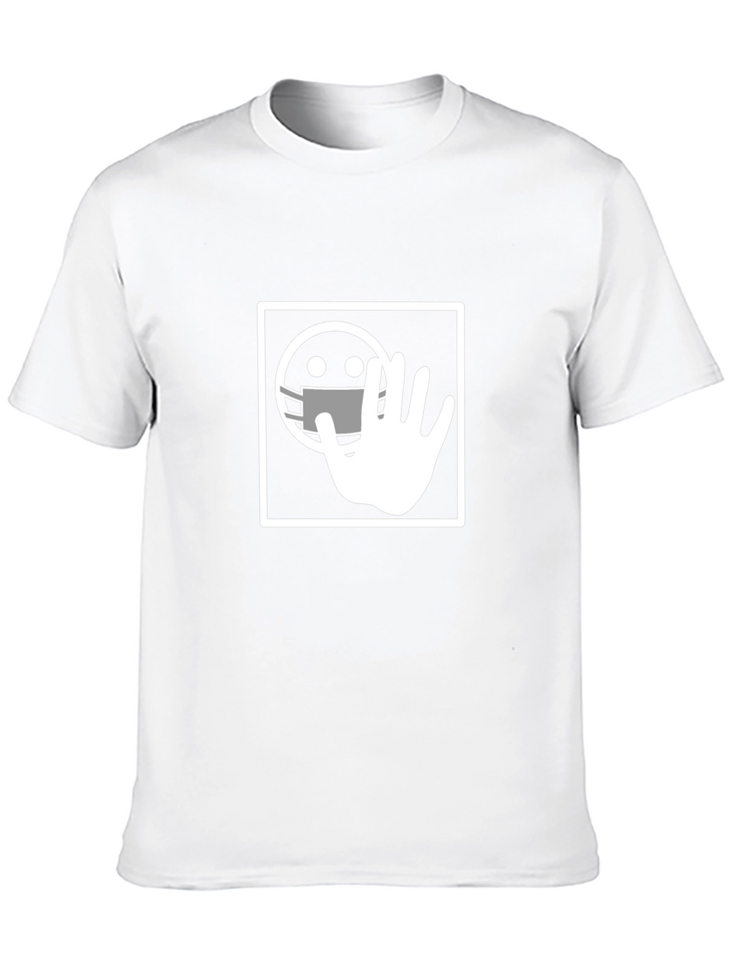 Masked Emoji Hand Stop T-Shirt