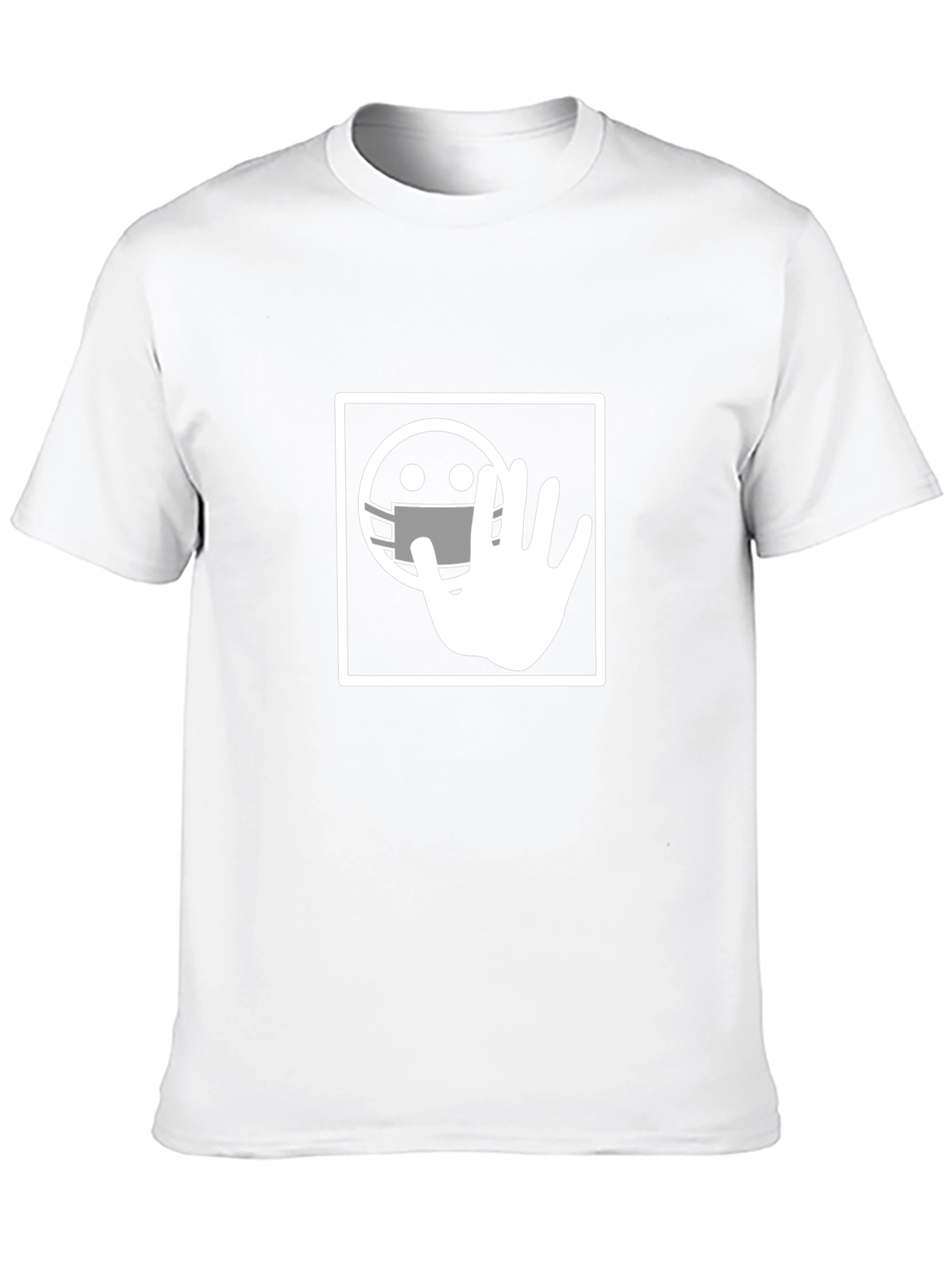 Masked Emoji Hand Stop T-Shirt