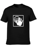 Masked Emoji Hand Stop T-Shirt