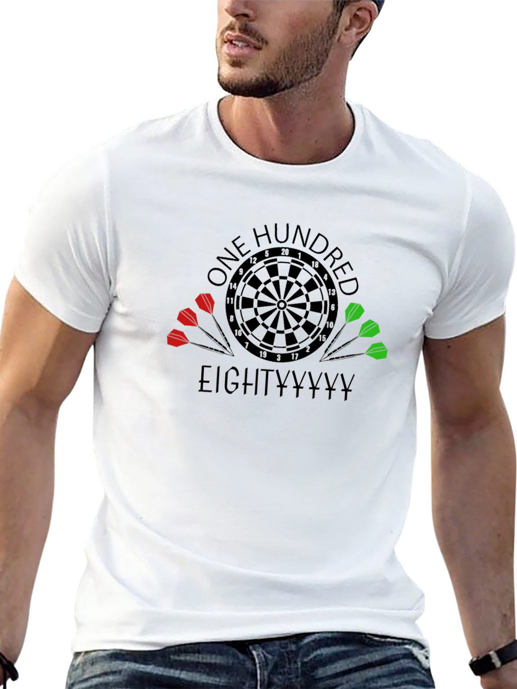 One Hundred Eighty Dart T-Shirt - Bullseye Tee