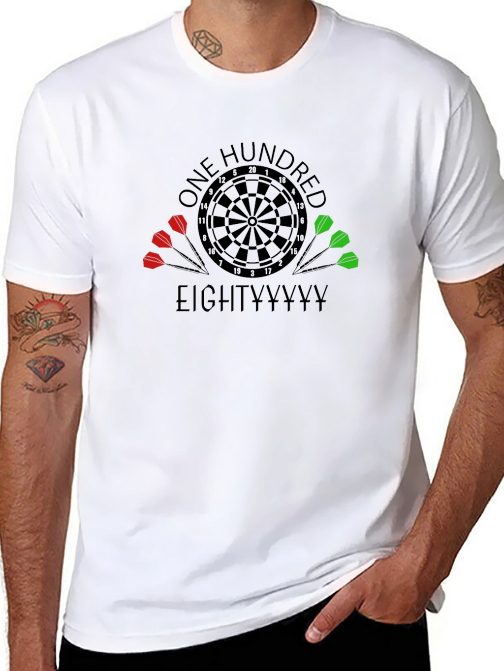 One Hundred Eighty Dart T-Shirt - Bullseye Tee
