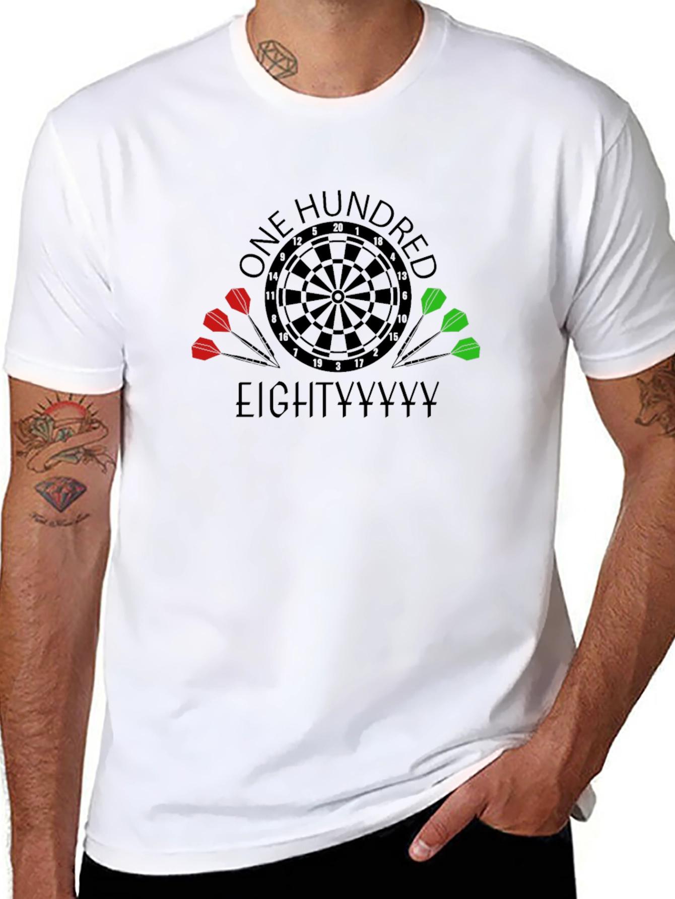 One Hundred Eighty Dart T-Shirt - Bullseye Tee