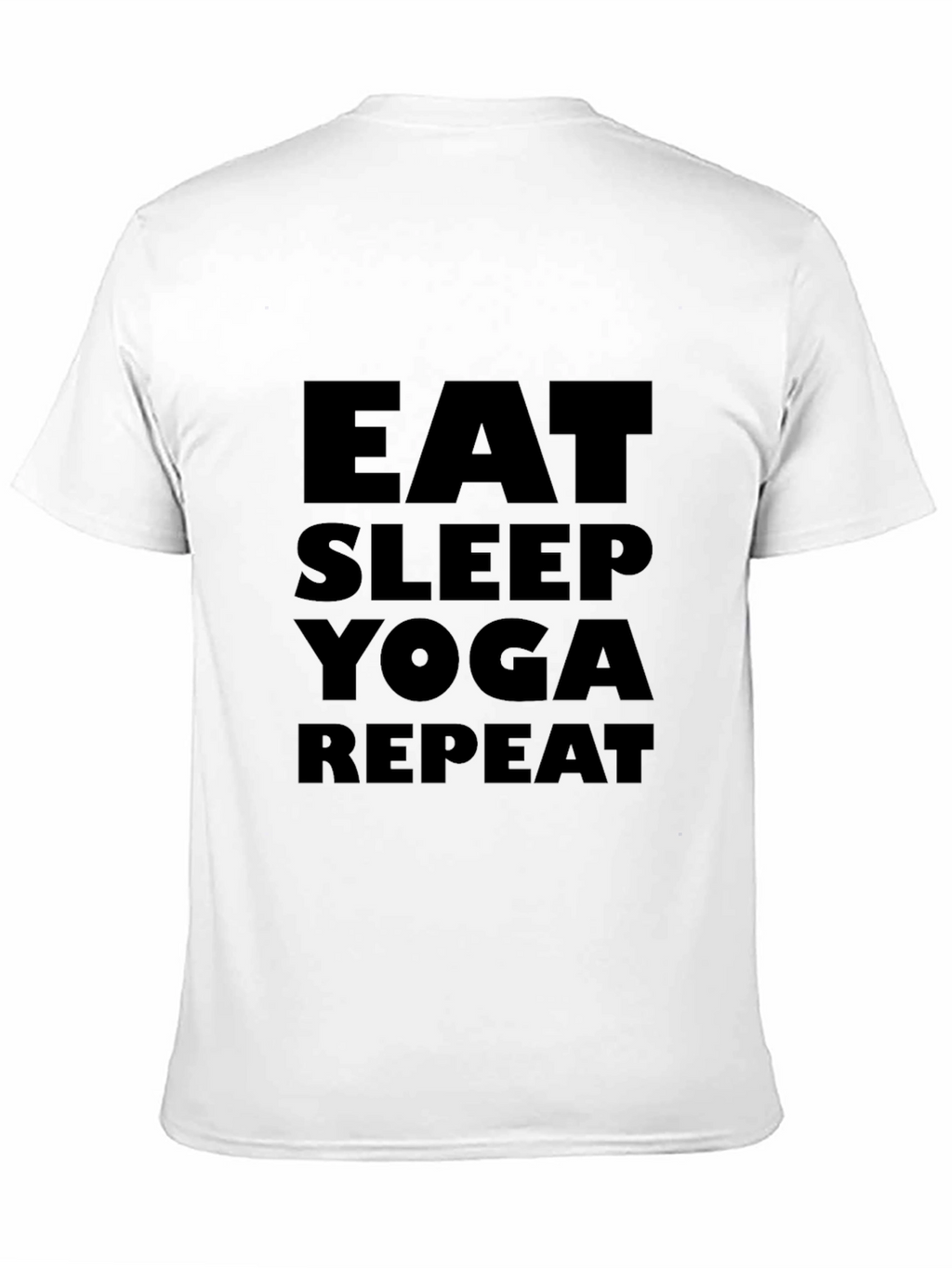 Eat Sleep Yoga Repeat Black T-Shirt