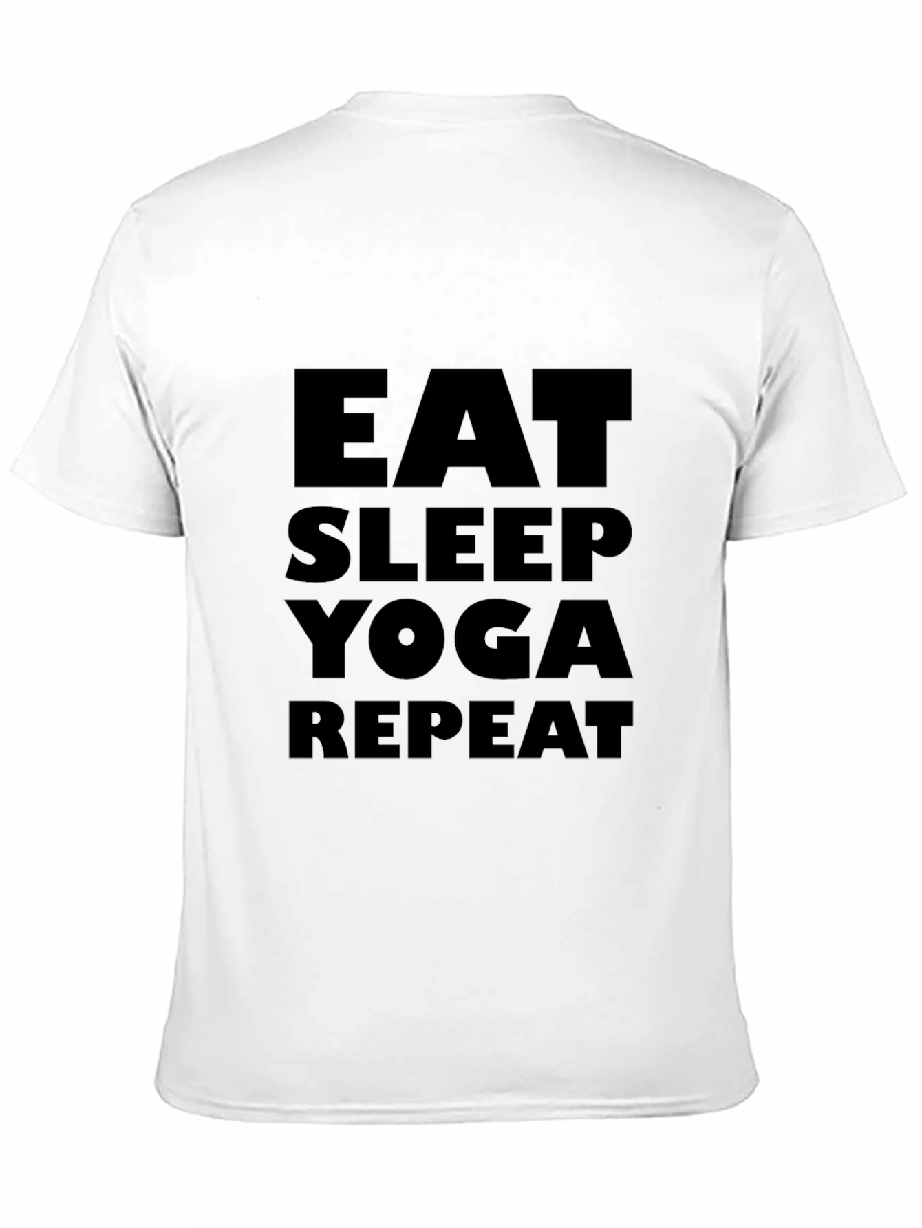 Eat Sleep Yoga Repeat Black T-Shirt
