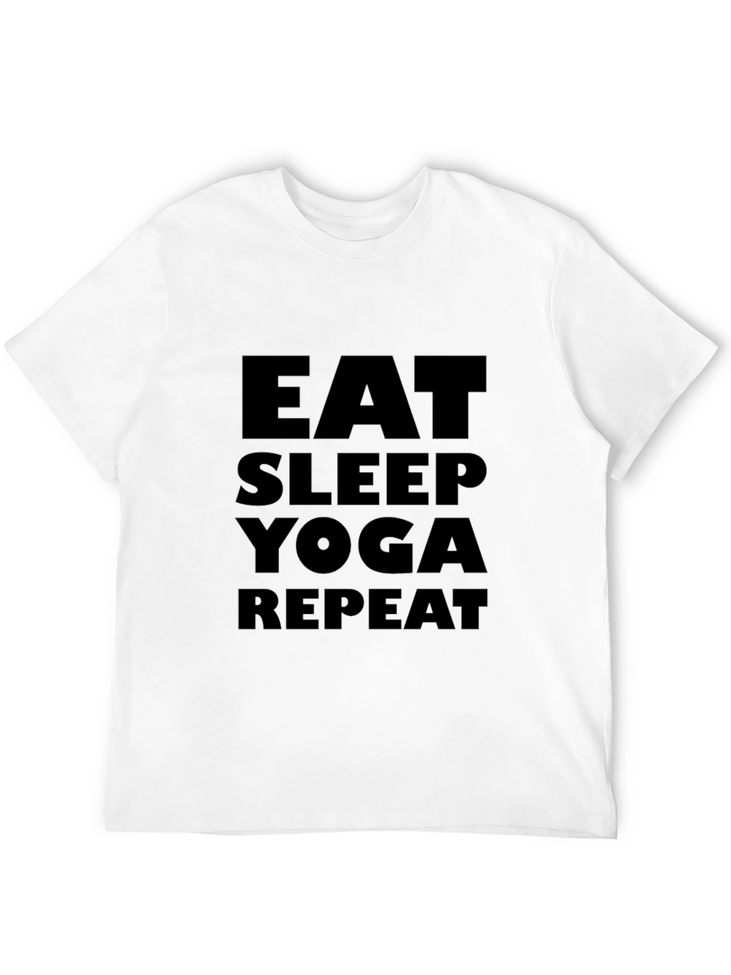 Eat Sleep Yoga Repeat Black T-Shirt
