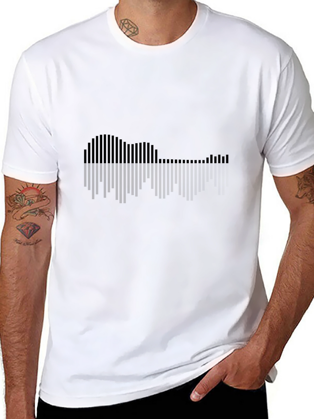 Guitar Soundwave Graphic T-Shirt