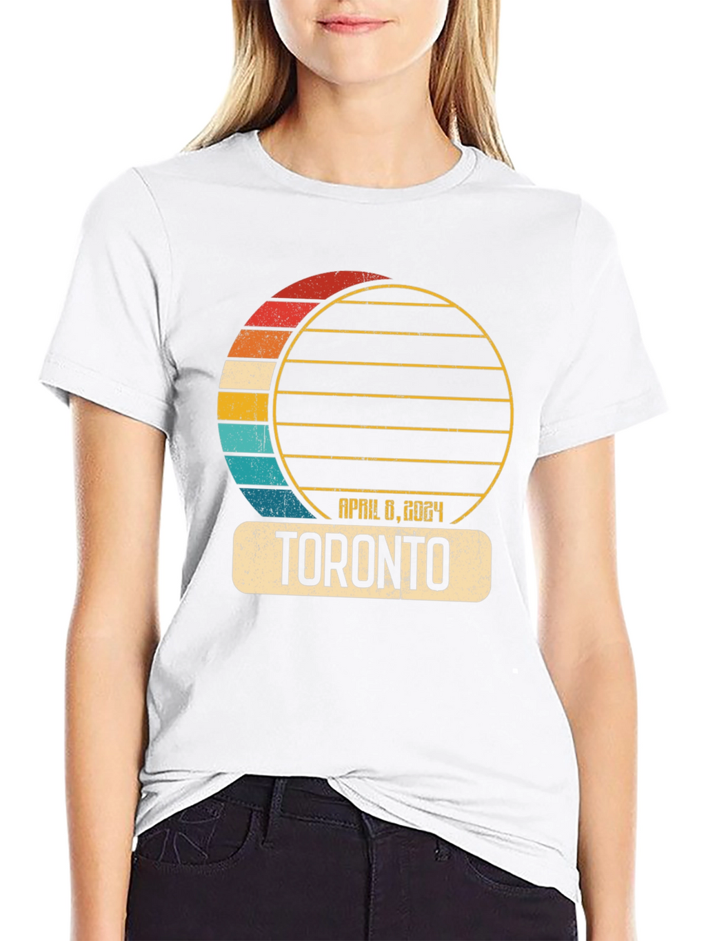 Toronto Eclipse April 8 2024 Mens T-Shirt