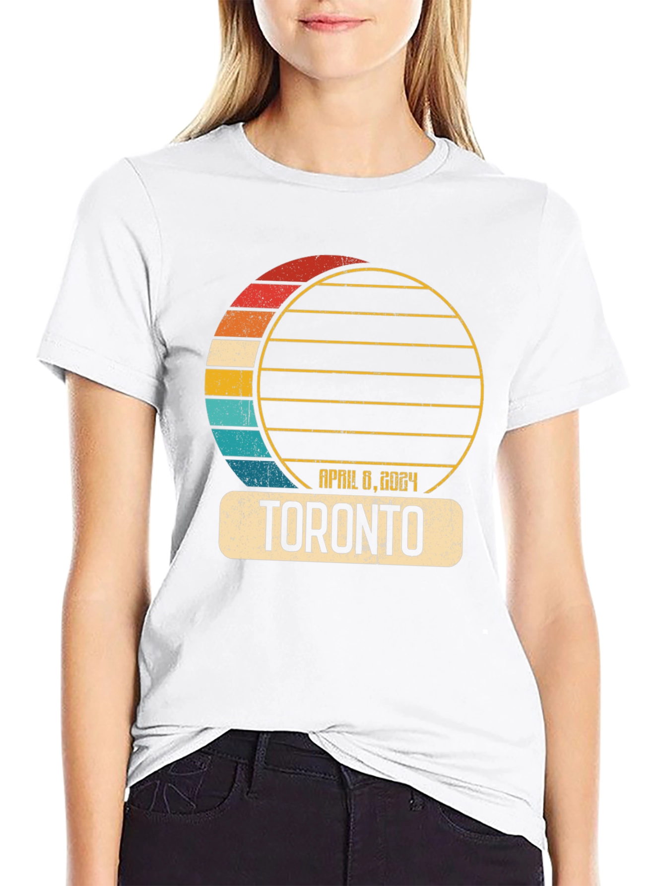 Toronto Eclipse April 8 2024 Mens T-Shirt