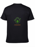 Avocardio Black T-Shirt - Funny Avocado Workout Tee