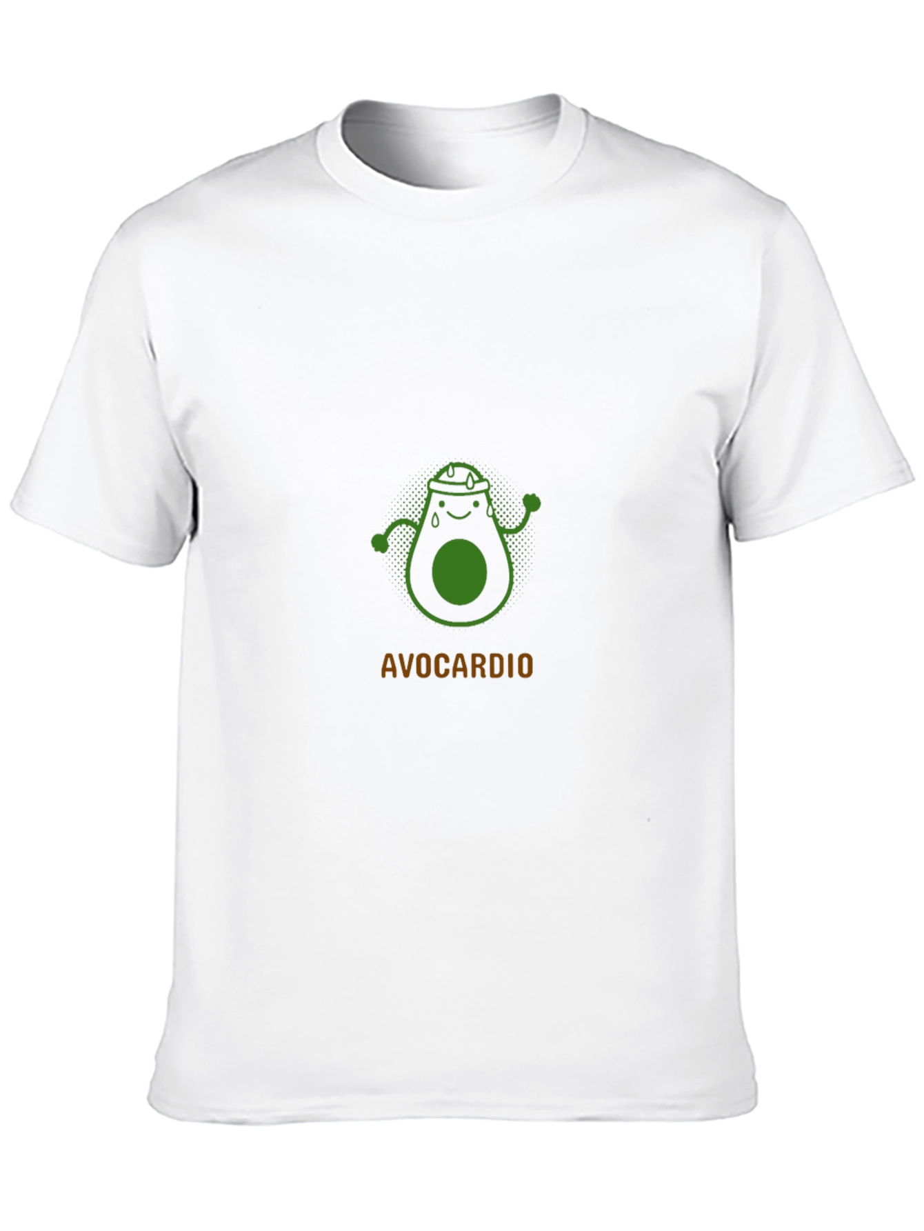 Avocardio Black T-Shirt - Funny Avocado Workout Tee