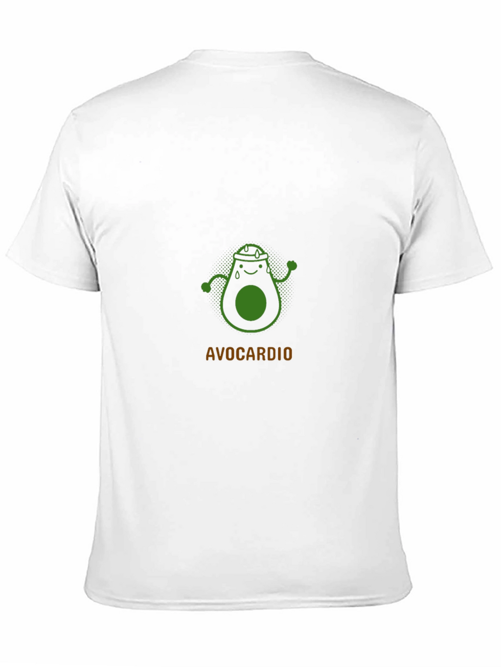 Avocardio Black T-Shirt - Funny Avocado Workout Tee