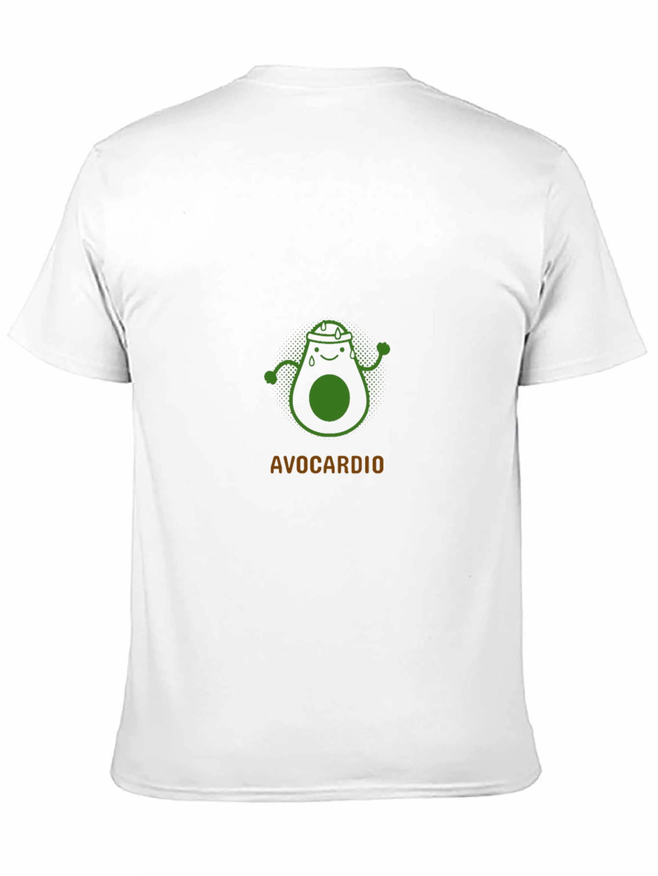Avocardio Black T-Shirt - Funny Avocado Workout Tee