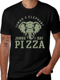 Jumbo Elephant Pizza T-Shirt