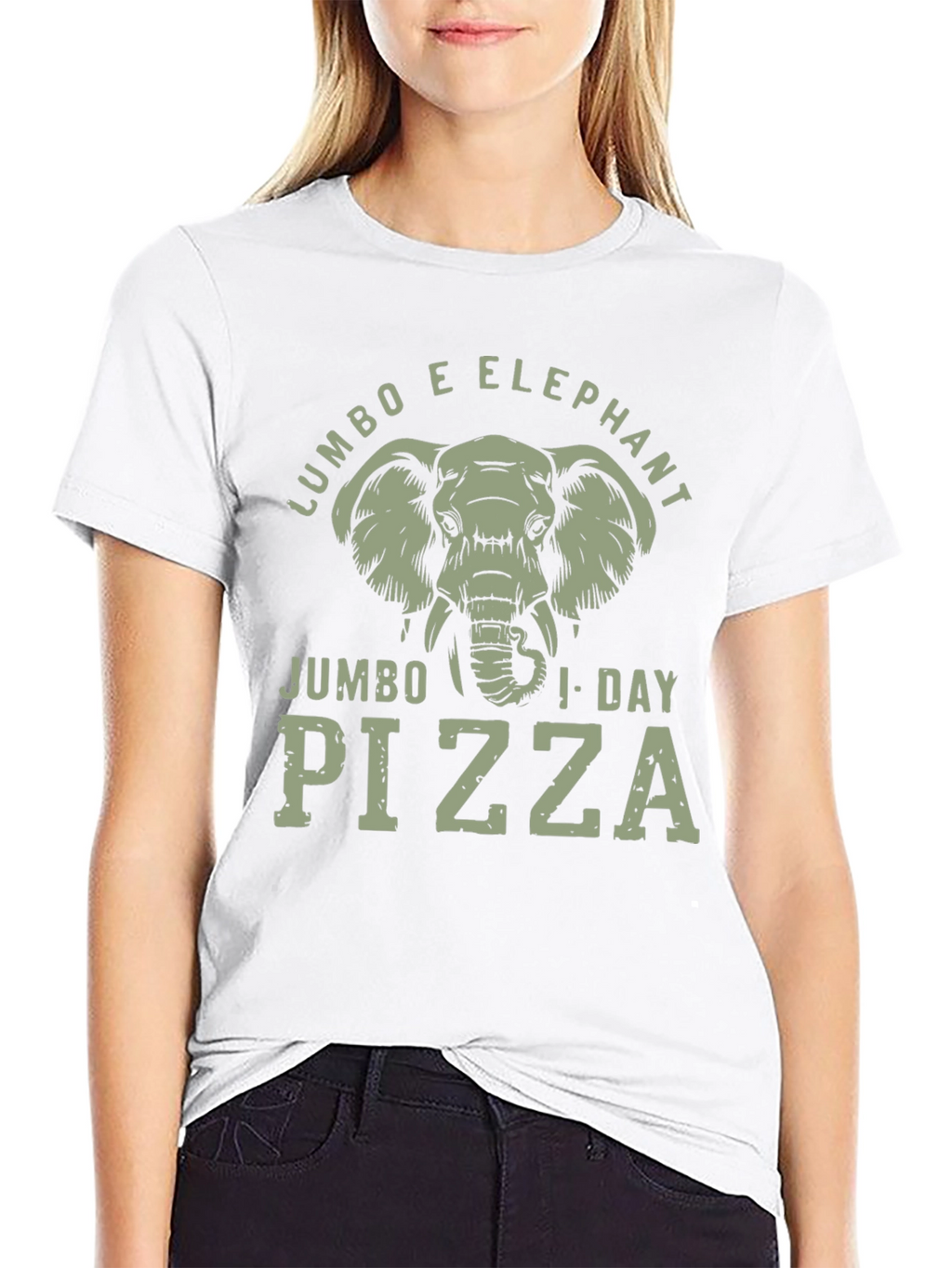 Jumbo Elephant Pizza T-Shirt
