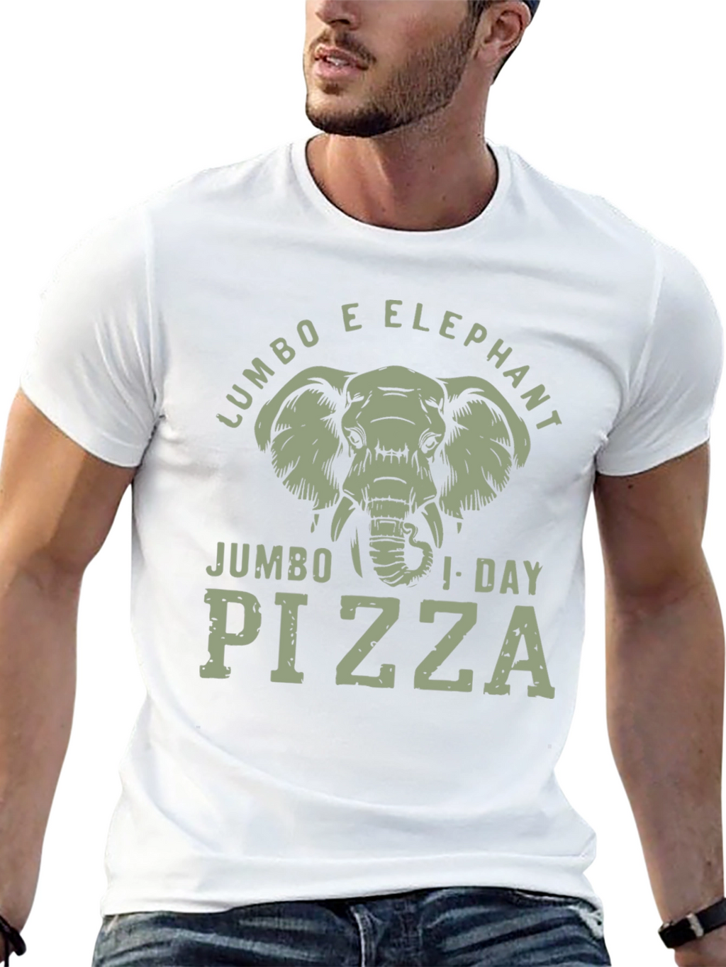 Jumbo Elephant Pizza T-Shirt