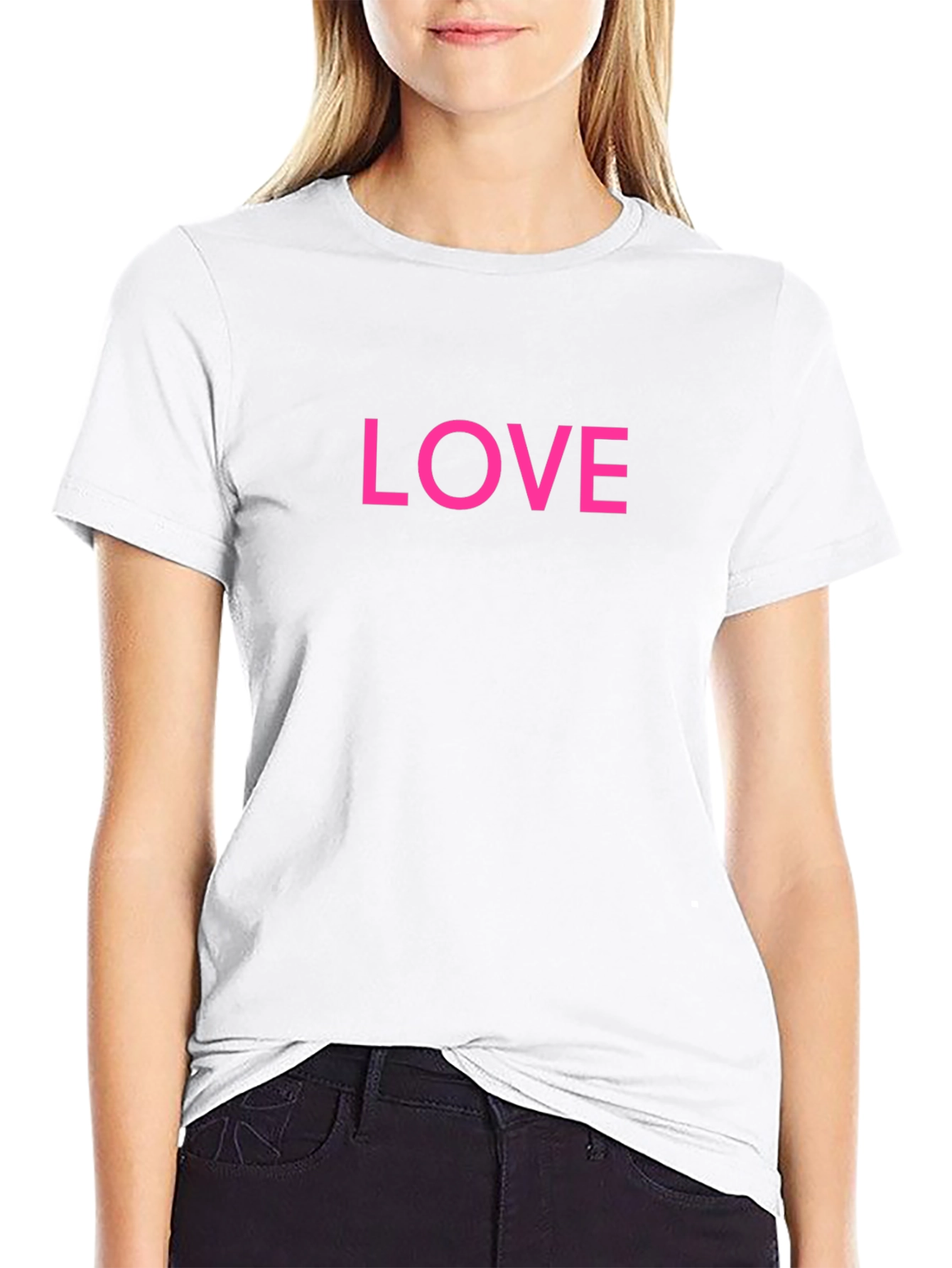 Love Graphic Tee - Classic Black Cotton Shirt