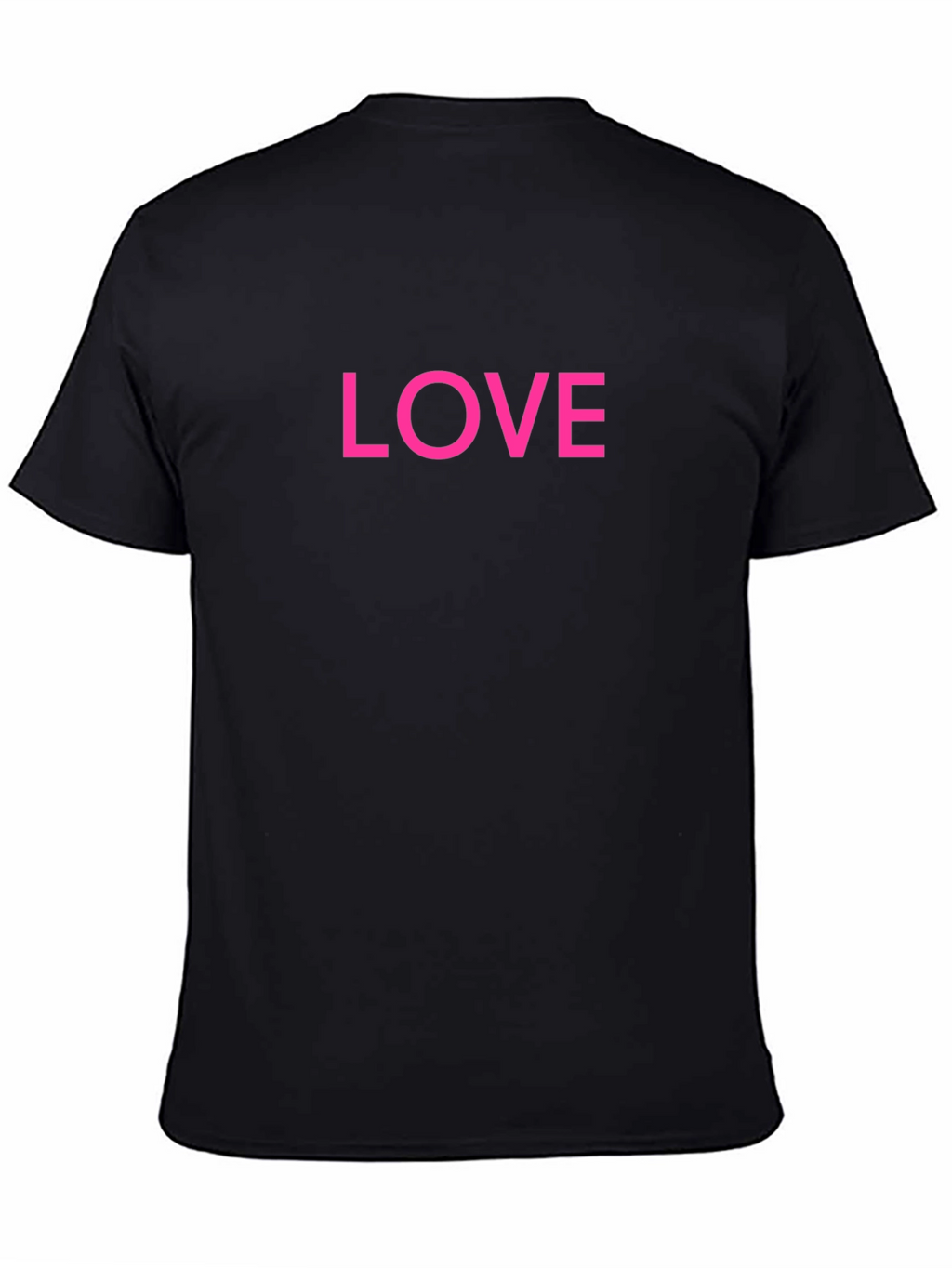 Love Graphic Tee - Classic Black Cotton Shirt