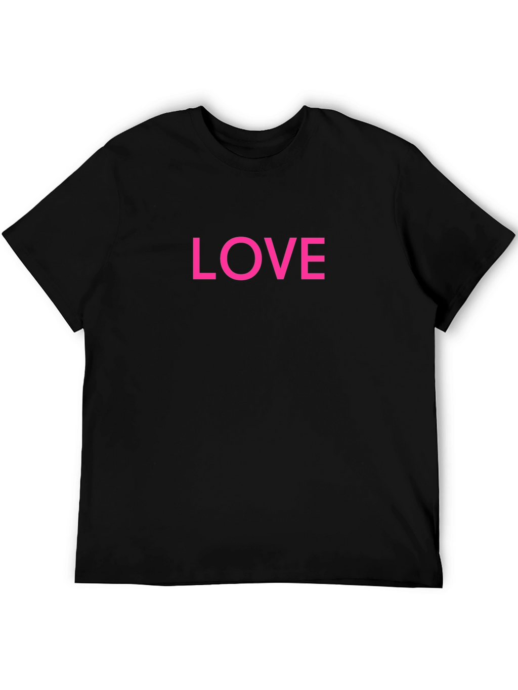 Love Graphic Tee - Classic Black Cotton Shirt