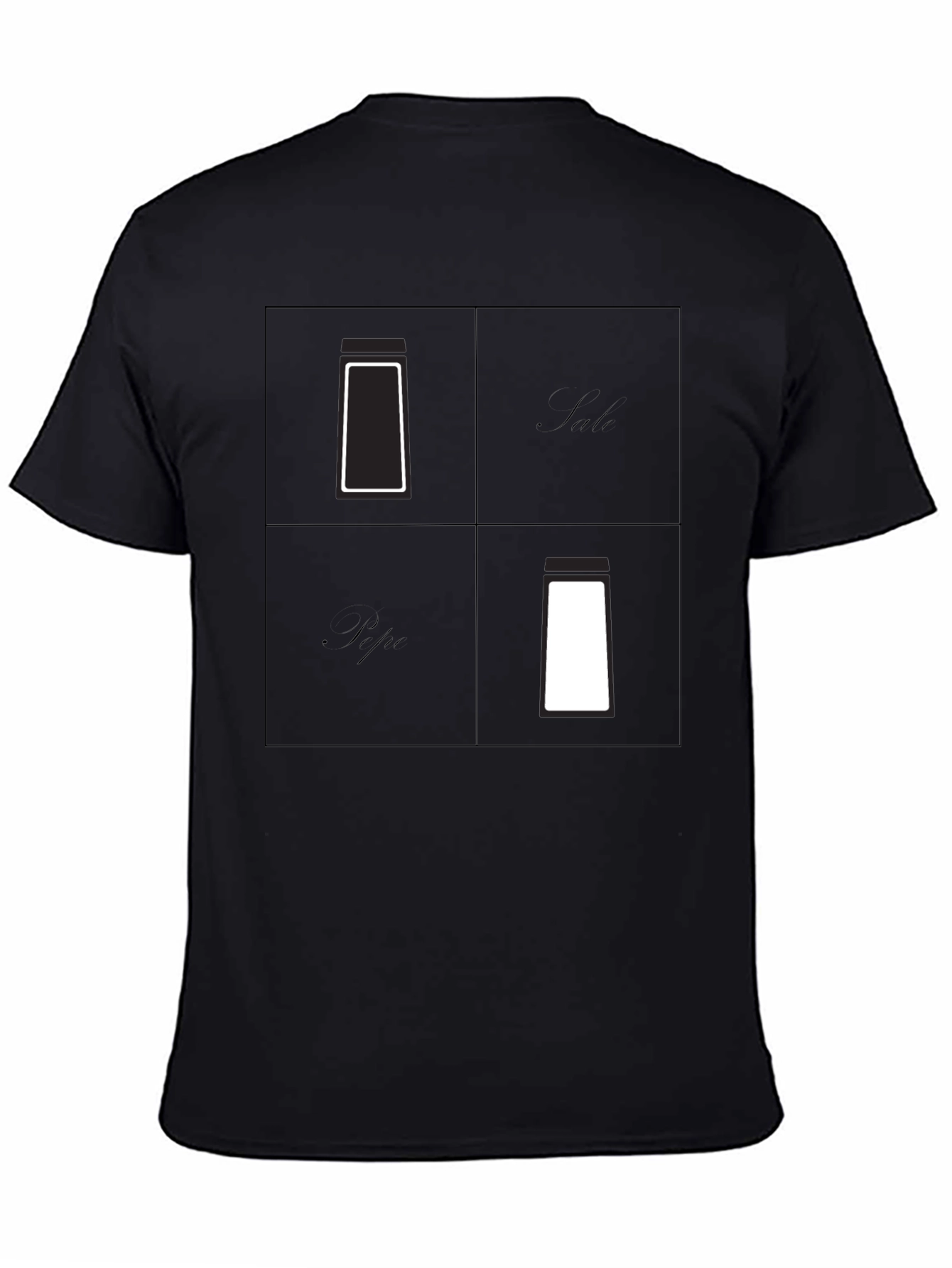 Salt & Pepper Graphic Tee - Minimalist Design