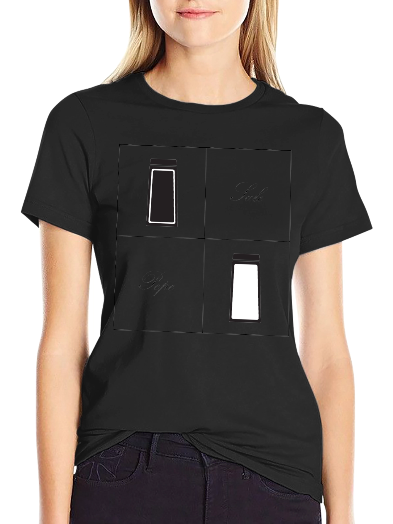 Salt & Pepper Graphic Tee - Minimalist Design