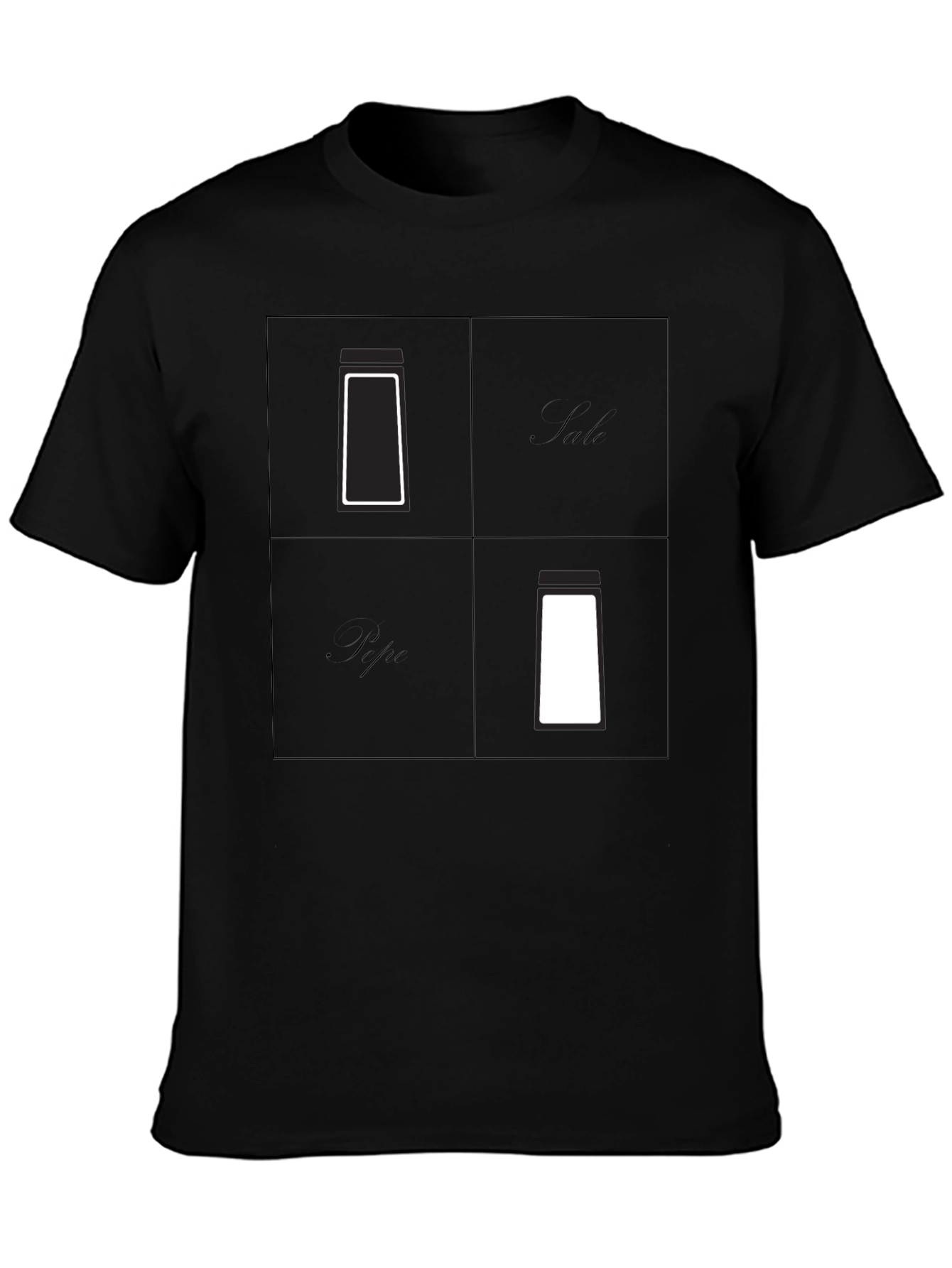Salt & Pepper Graphic Tee - Minimalist Design