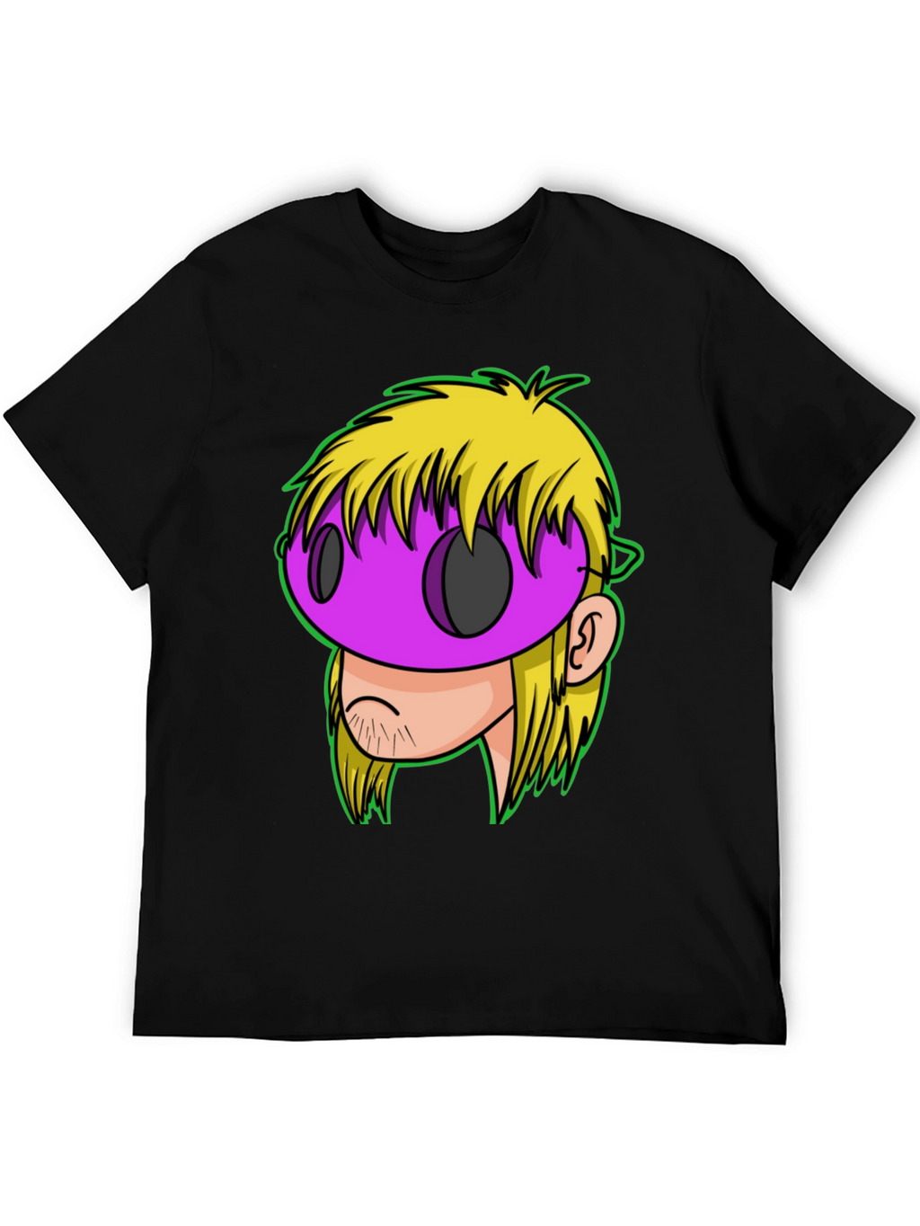 Graphic T-Shirt - Cartoon Mask Design