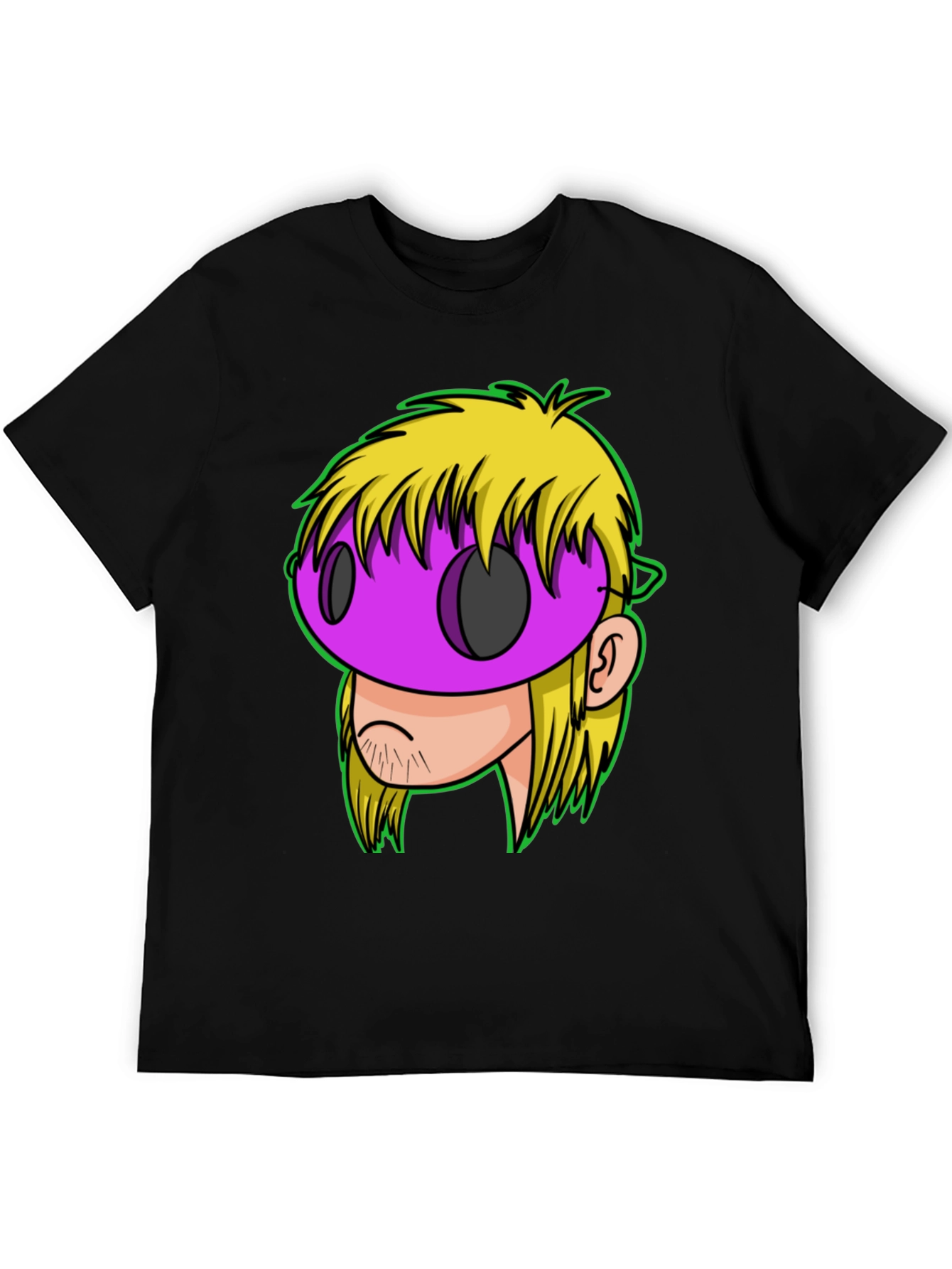Graphic T-Shirt - Cartoon Mask Design