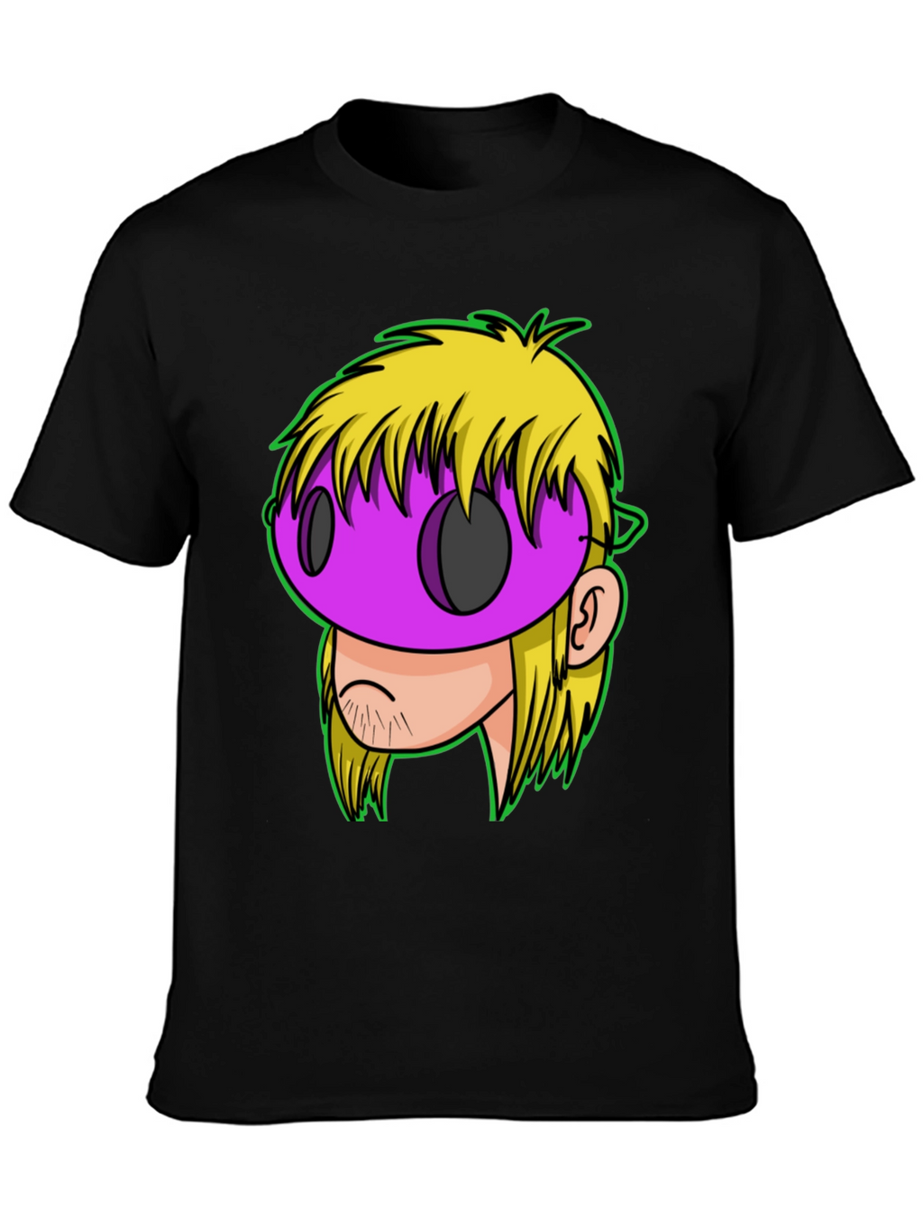 Graphic T-Shirt - Cartoon Mask Design