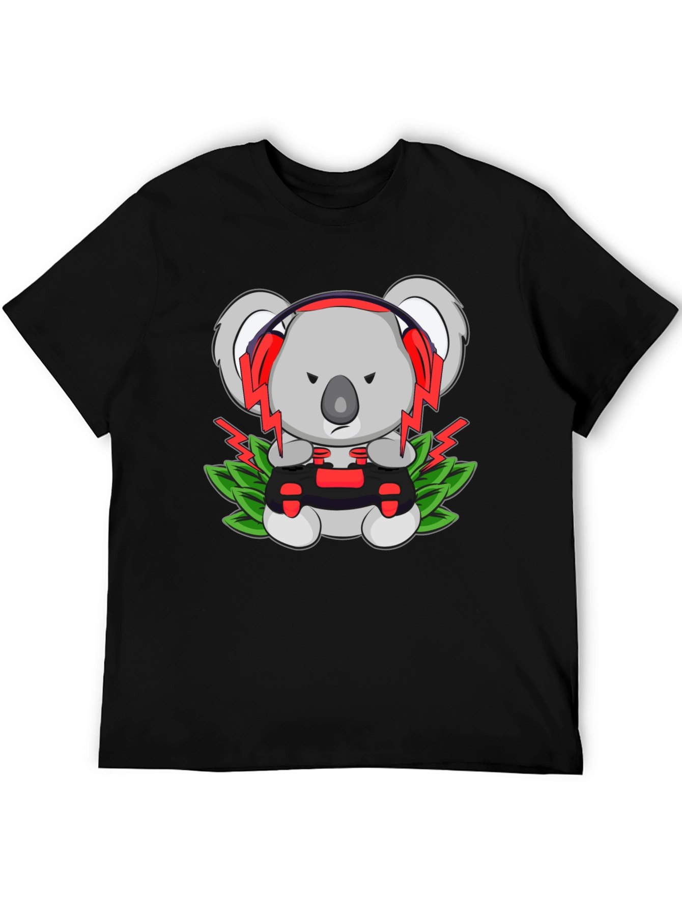 Gamer Koala T-Shirt - Controller & Headphones