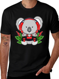 Gamer Koala T-Shirt - Controller & Headphones