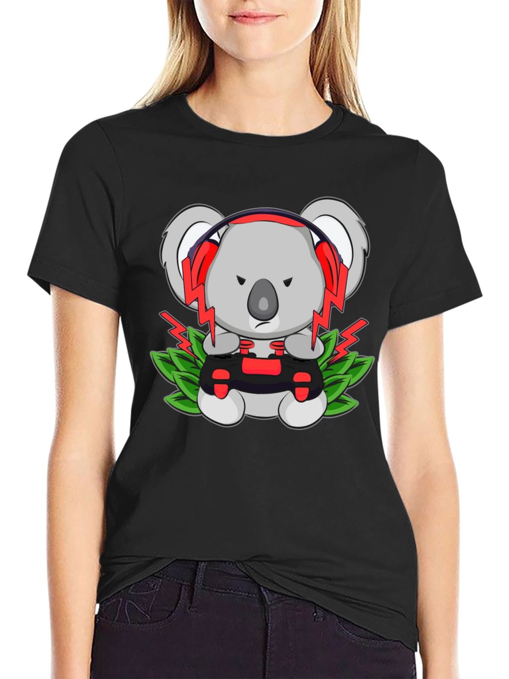 Gamer Koala T-Shirt - Controller & Headphones