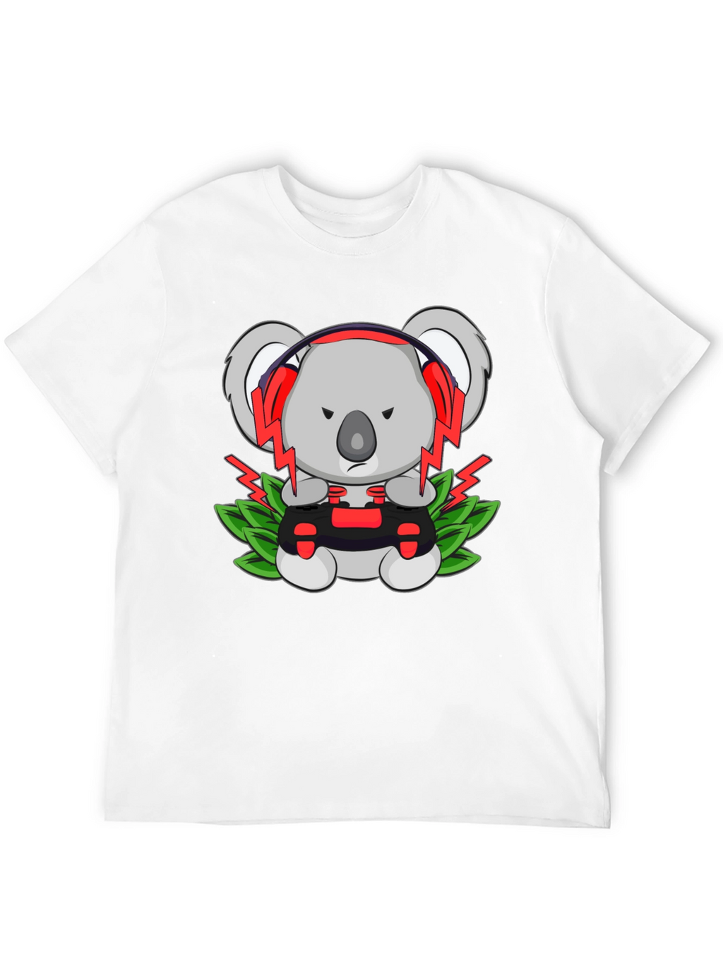 Gamer Koala T-Shirt - Controller & Headphones