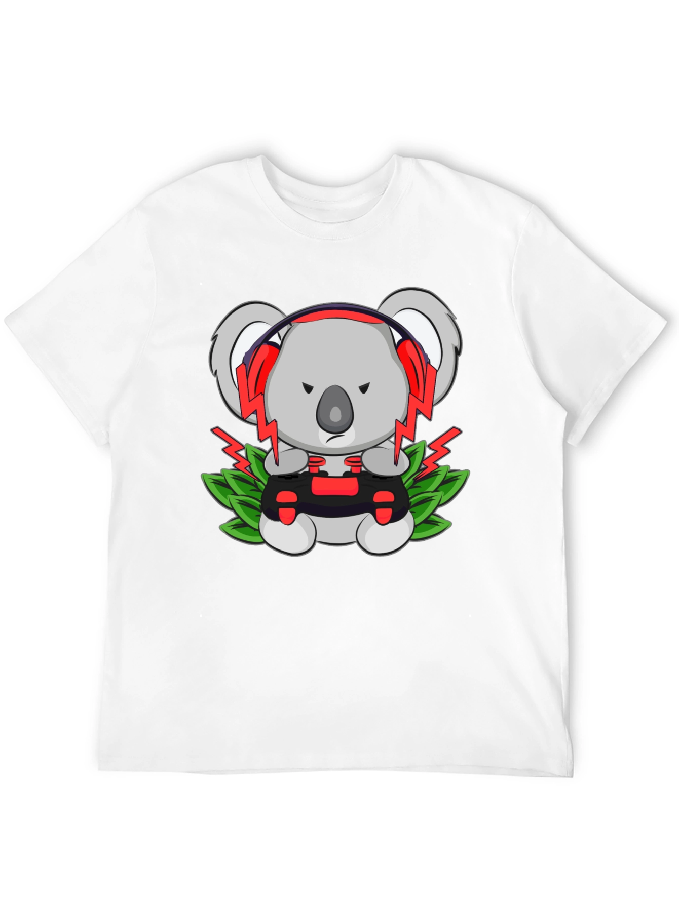 Gamer Koala T-Shirt - Controller & Headphones