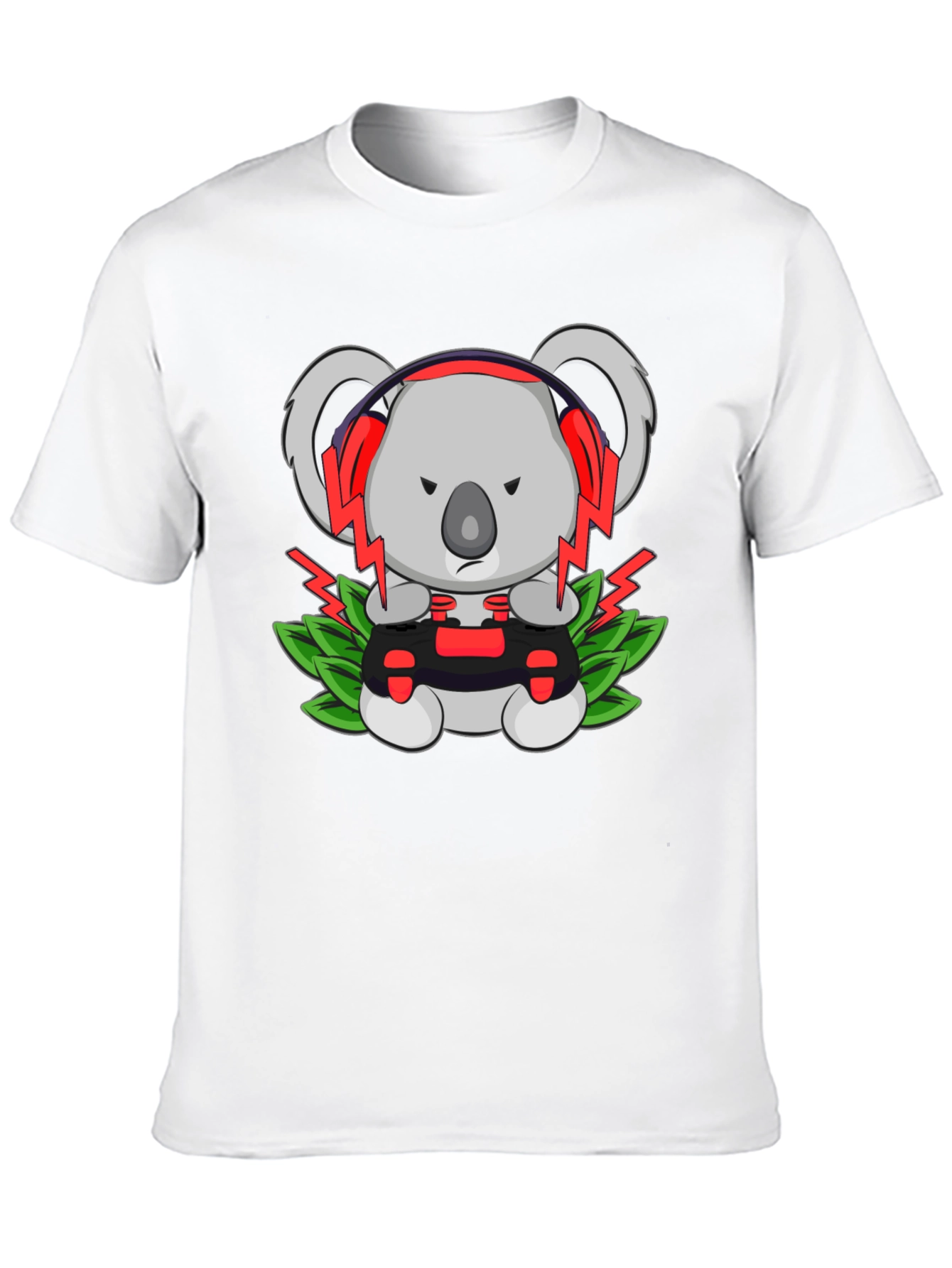 Gamer Koala T-Shirt - Controller & Headphones