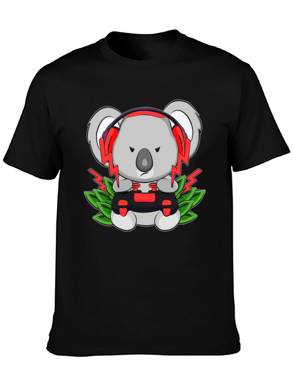 Gamer Koala T-Shirt - Controller & Headphones