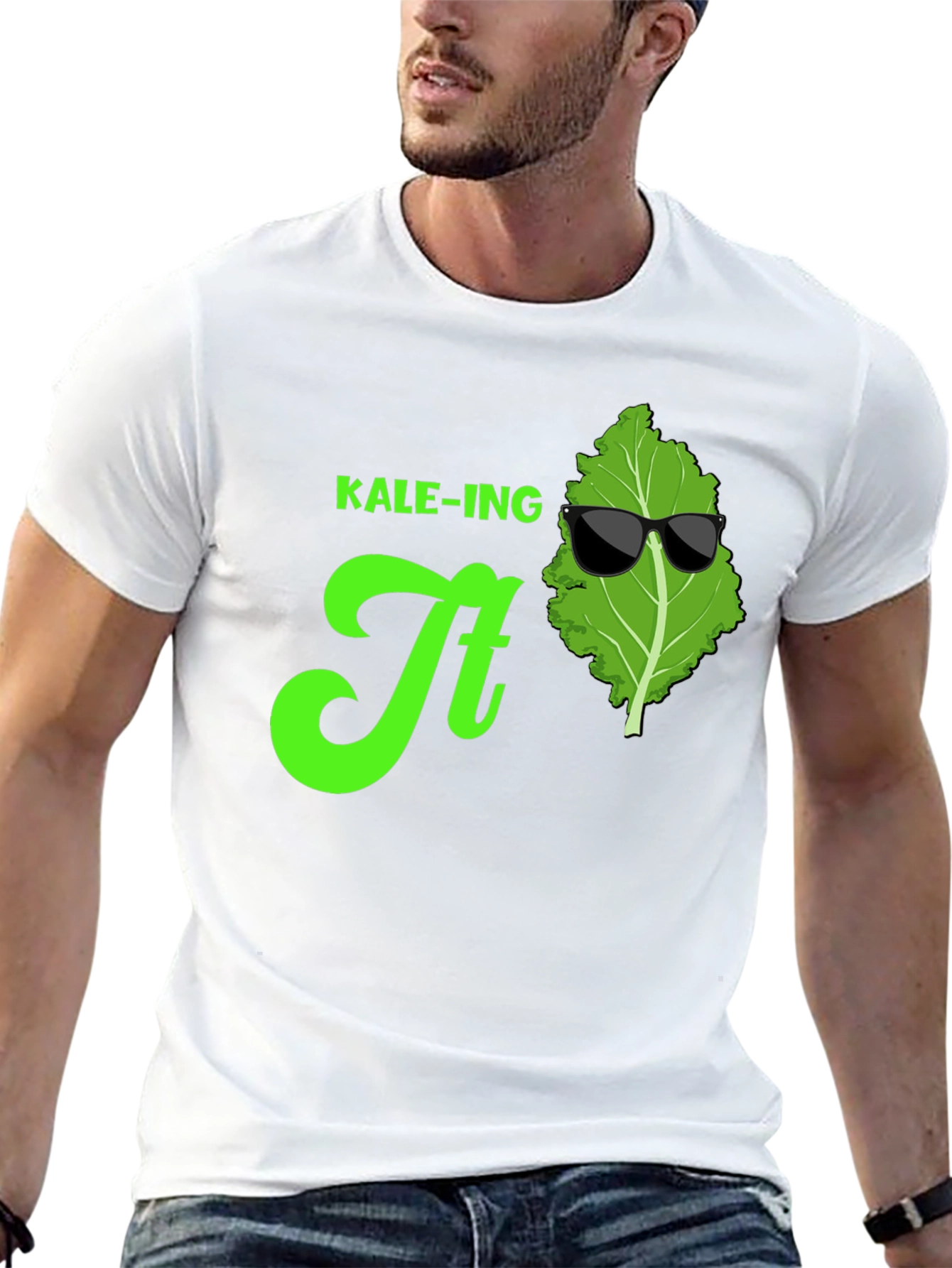 KALE-ING It T-Shirt: Cool Green Graphic Tee
