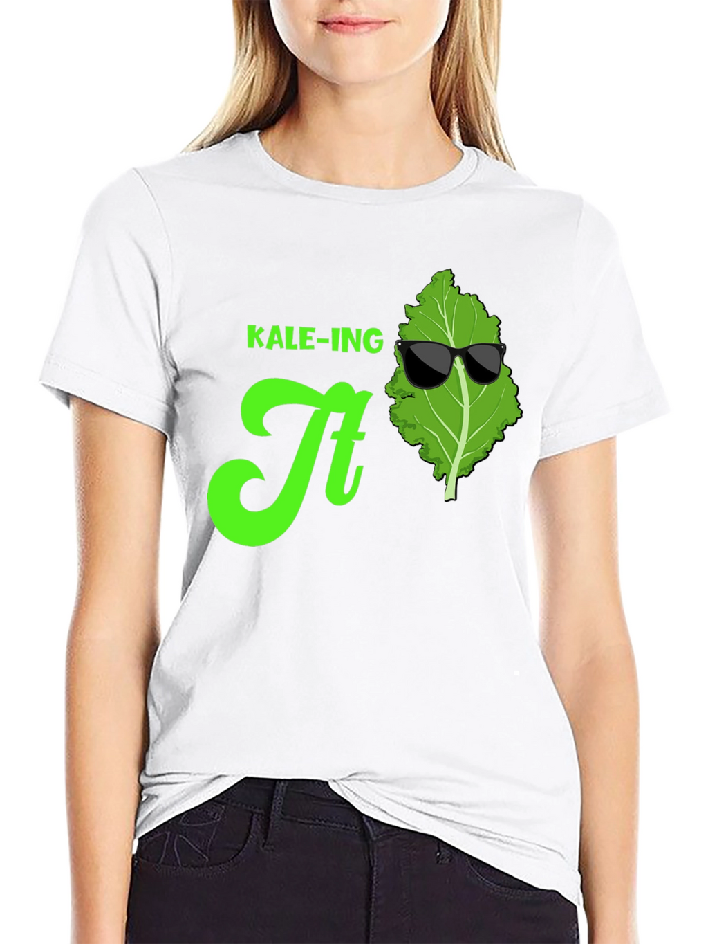 KALE-ING It T-Shirt: Cool Green Graphic Tee