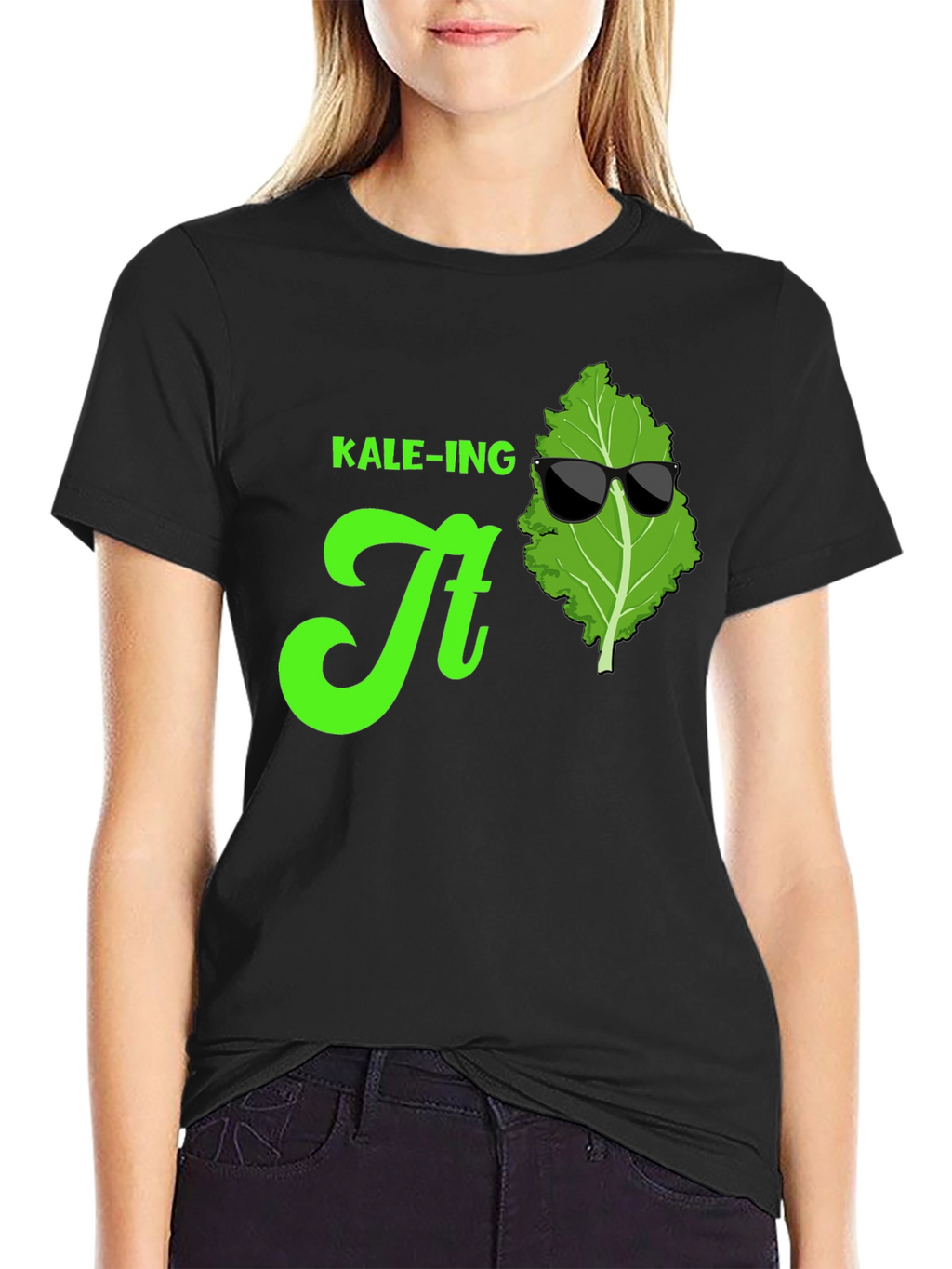 KALE-ING It T-Shirt: Cool Green Graphic Tee