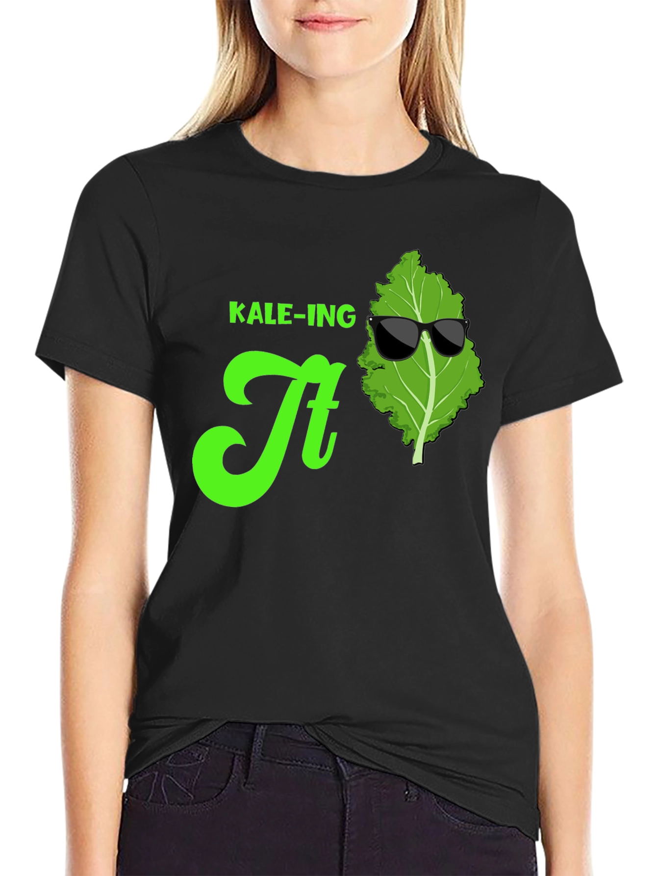 KALE-ING It T-Shirt: Cool Green Graphic Tee