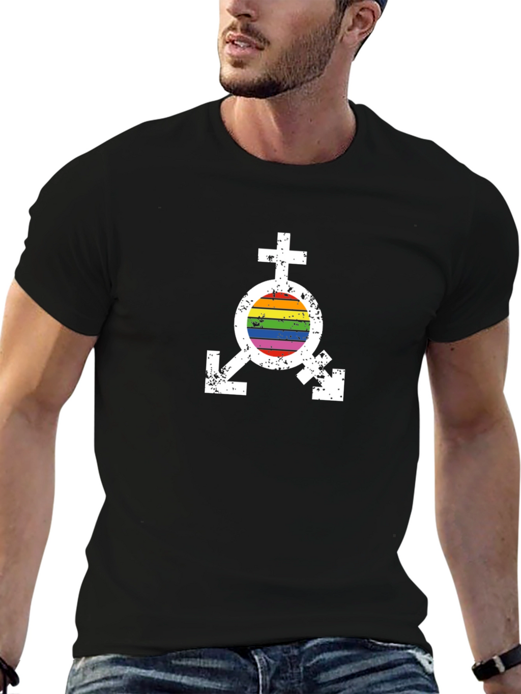 LGBTQ Pride Rainbow Transgender Symbol T-Shirt