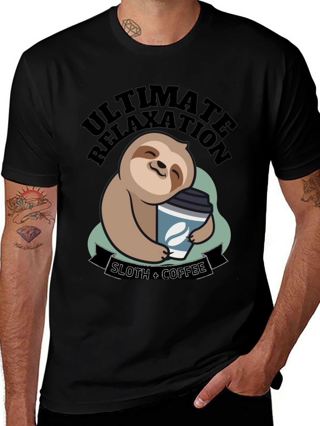 Ultimate Relaxation Sloth Coffee T-Shirt