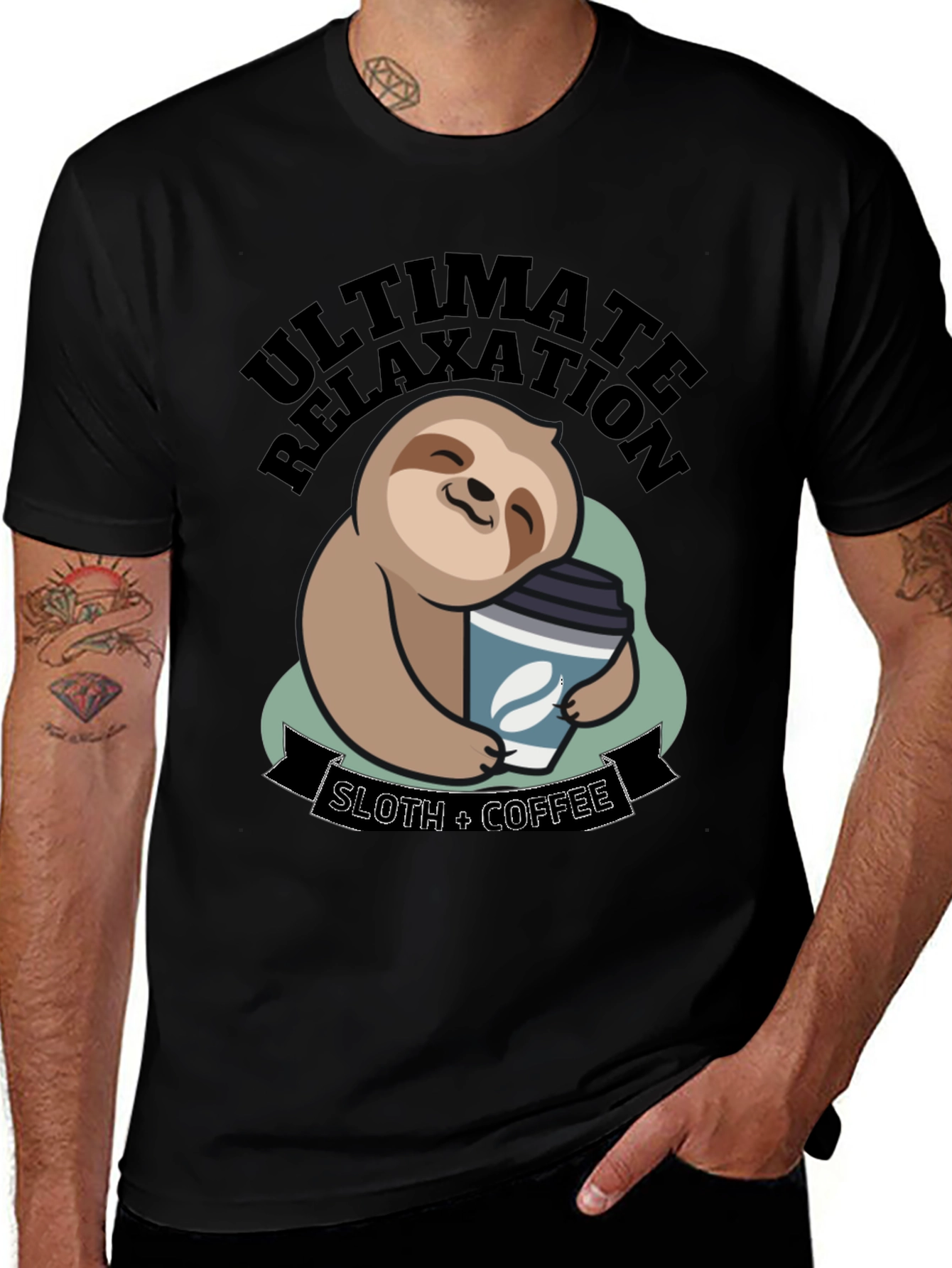 Ultimate Relaxation Sloth Coffee T-Shirt
