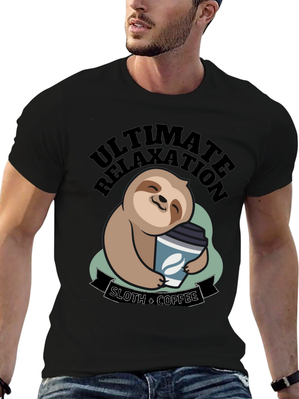 Ultimate Relaxation Sloth Coffee T-Shirt