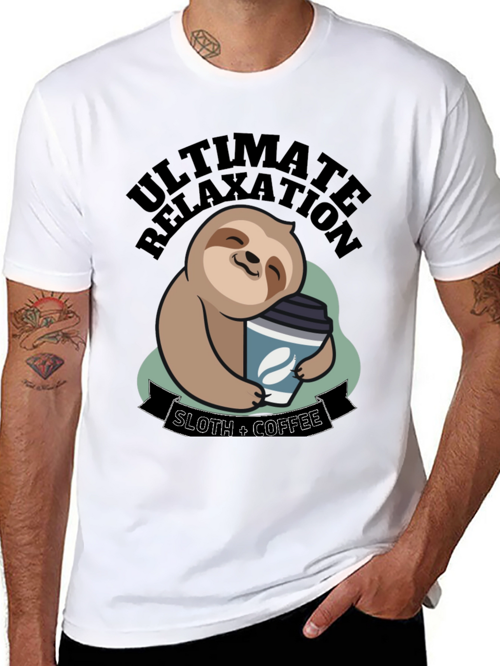 Ultimate Relaxation Sloth Coffee T-Shirt