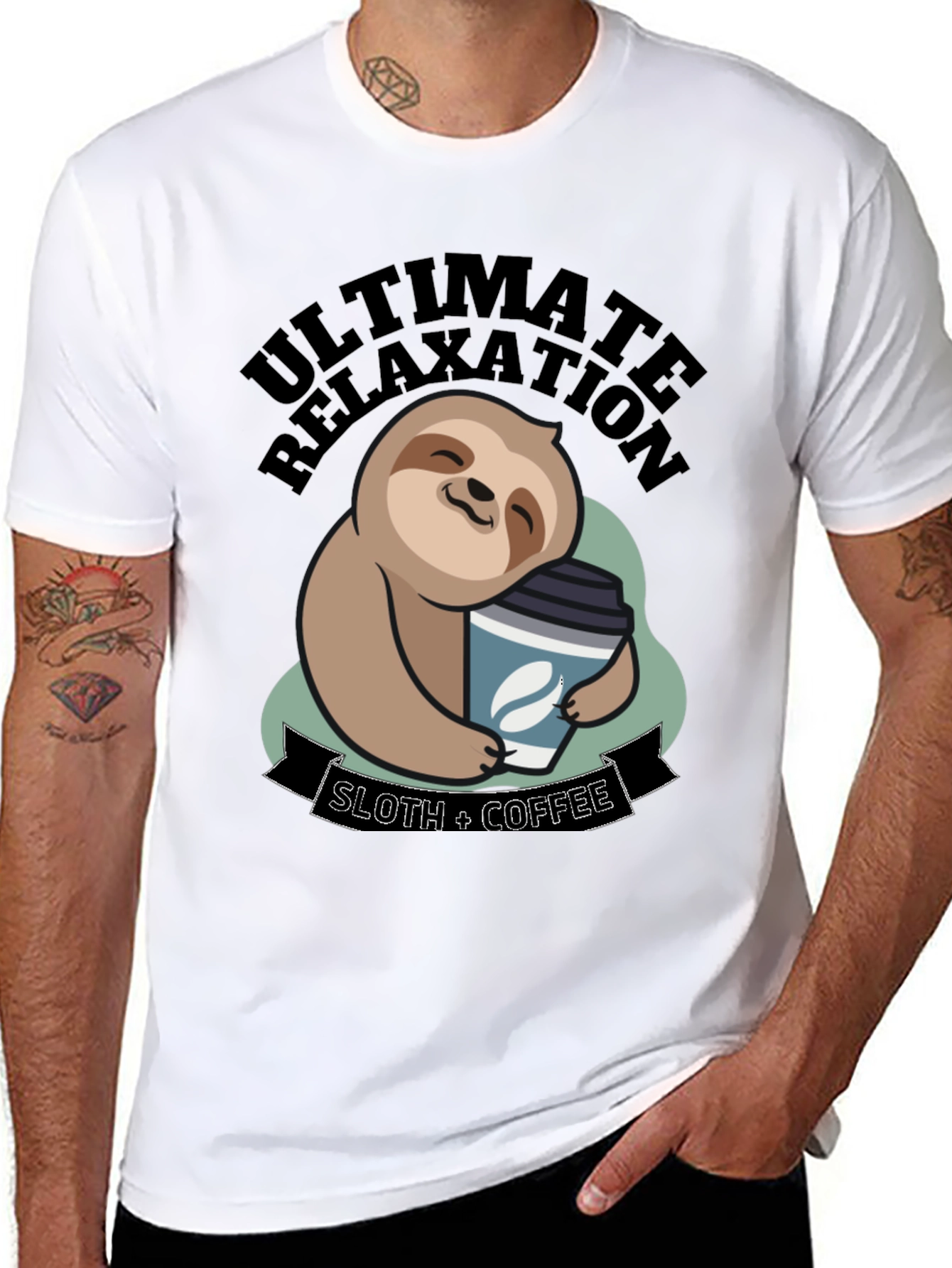 Ultimate Relaxation Sloth Coffee T-Shirt