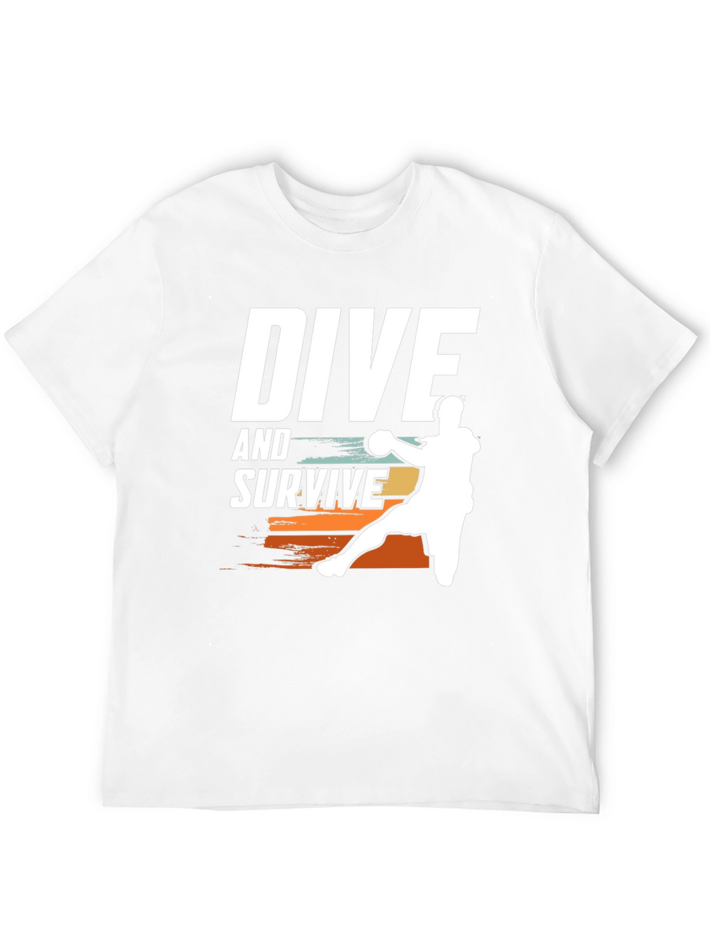 Dive and Survive Handball Player Graphic T-Shirt
