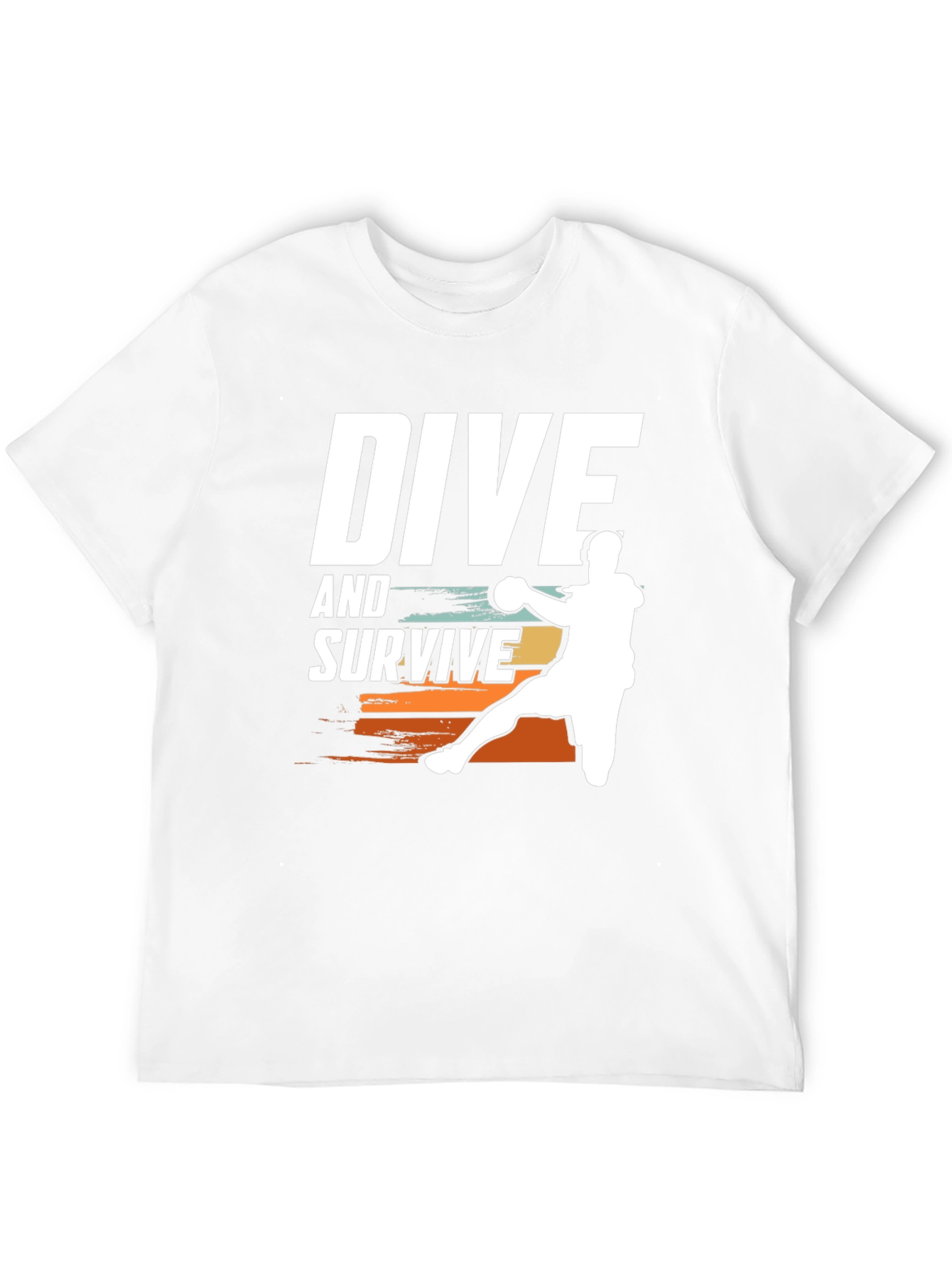 Dive and Survive Handball Player Graphic T-Shirt