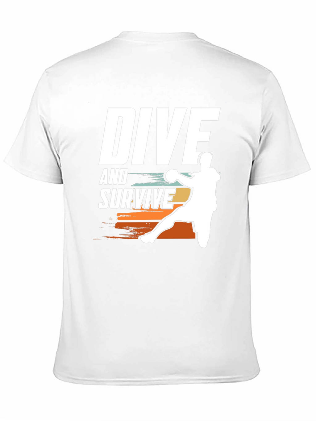 Dive and Survive Handball Player Graphic T-Shirt