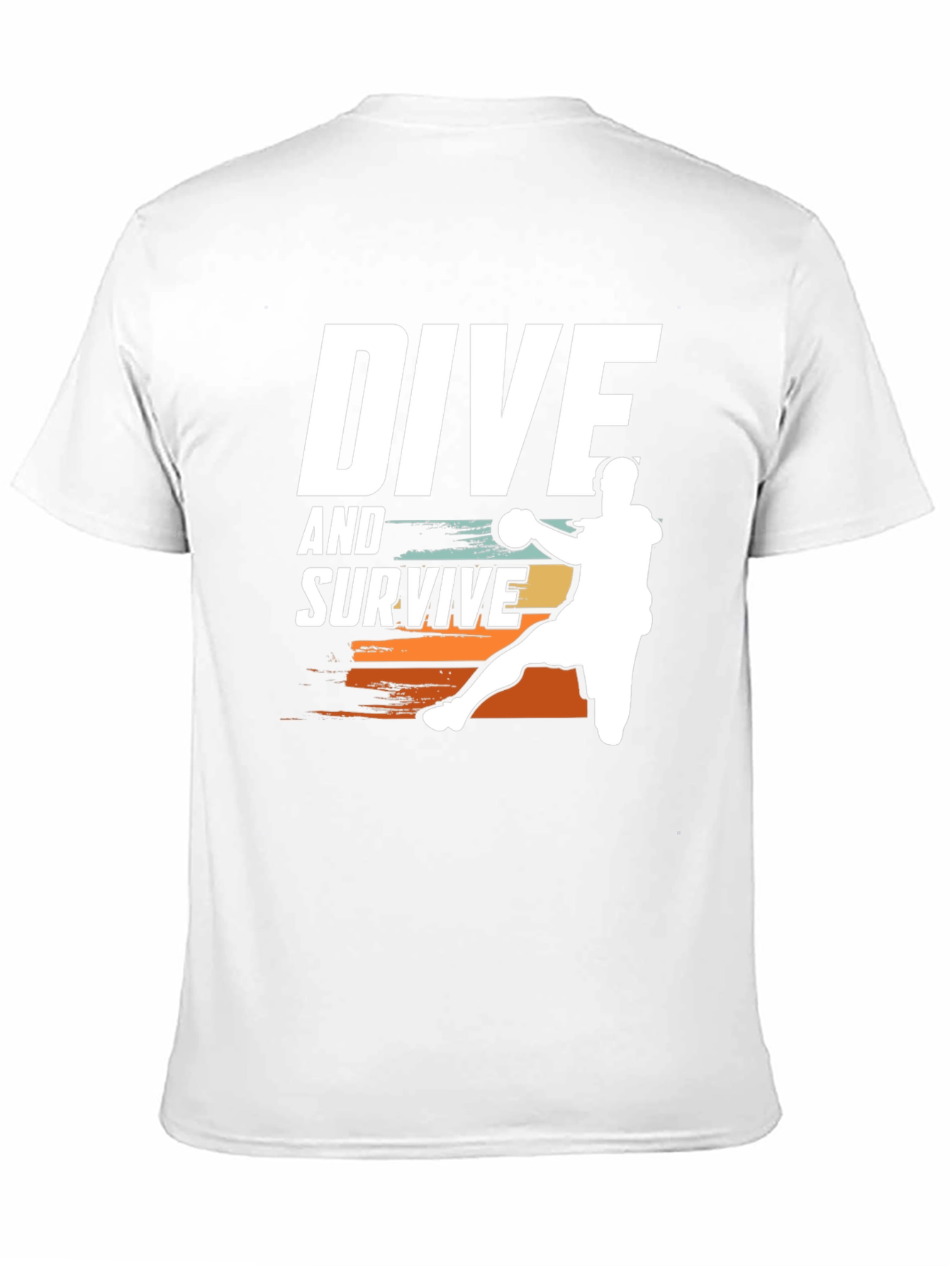 Dive and Survive Handball Player Graphic T-Shirt
